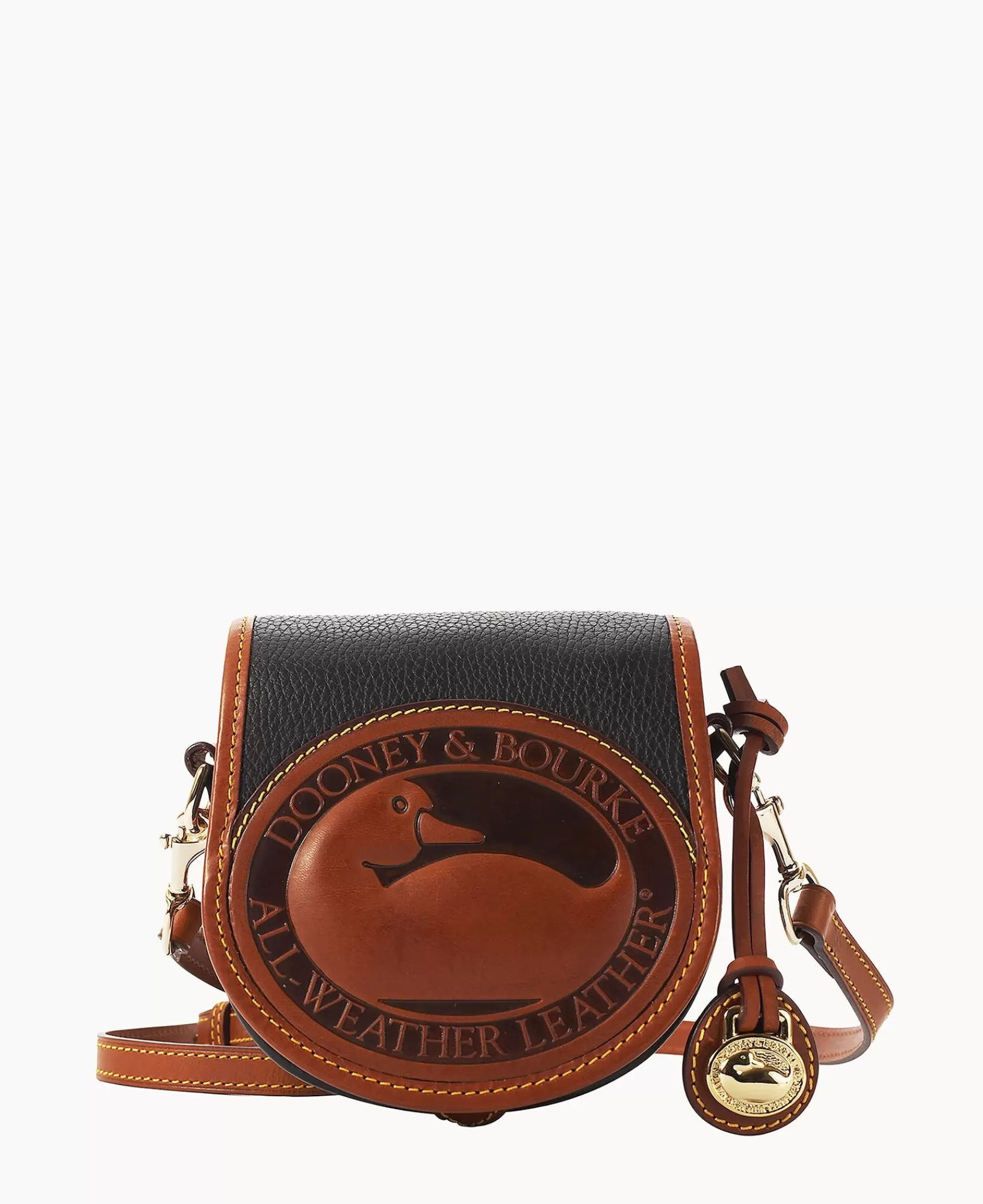 Shoulder Bags | Crossbodies>Dooney & Bourke All Weather Leather 2 Duck Bag Black