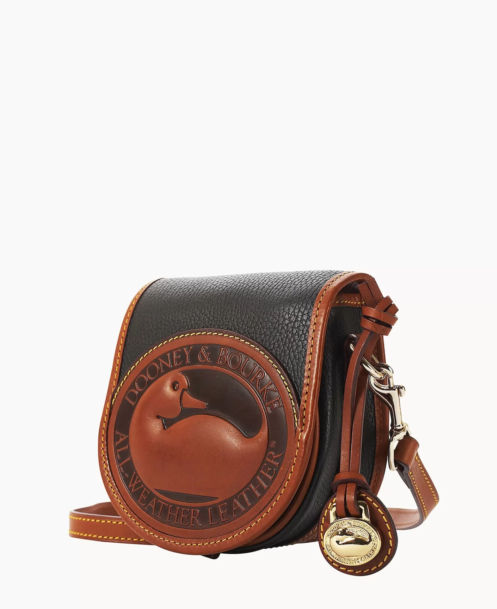 Shoulder Bags | Crossbodies>Dooney & Bourke All Weather Leather 2 Duck Bag Black