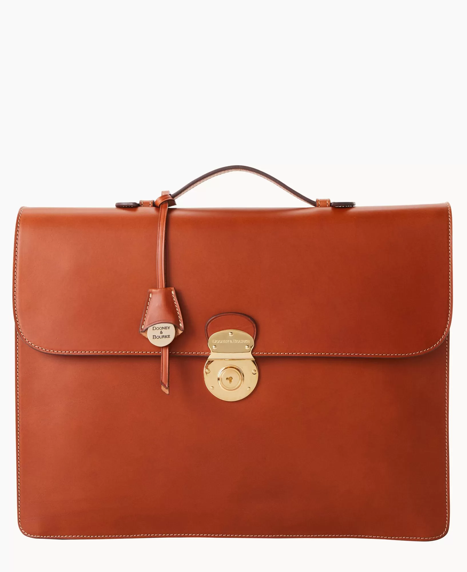 Business & Tech | Travel>Dooney & Bourke Alto Small Gusset Briefcase Saddle