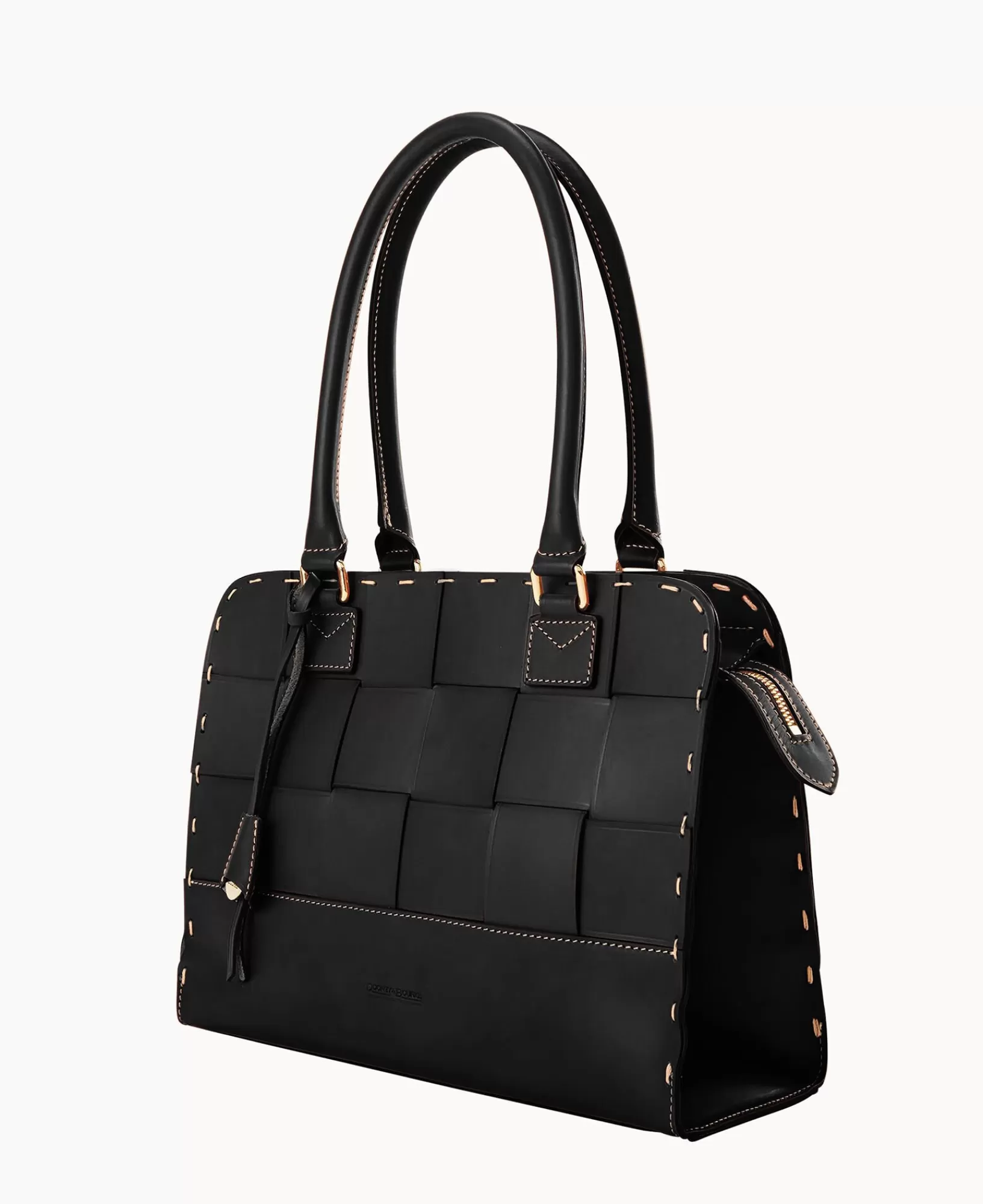 Shoulder Bags | Satchels>Dooney & Bourke Alto Woven Rectangular Satchel Black