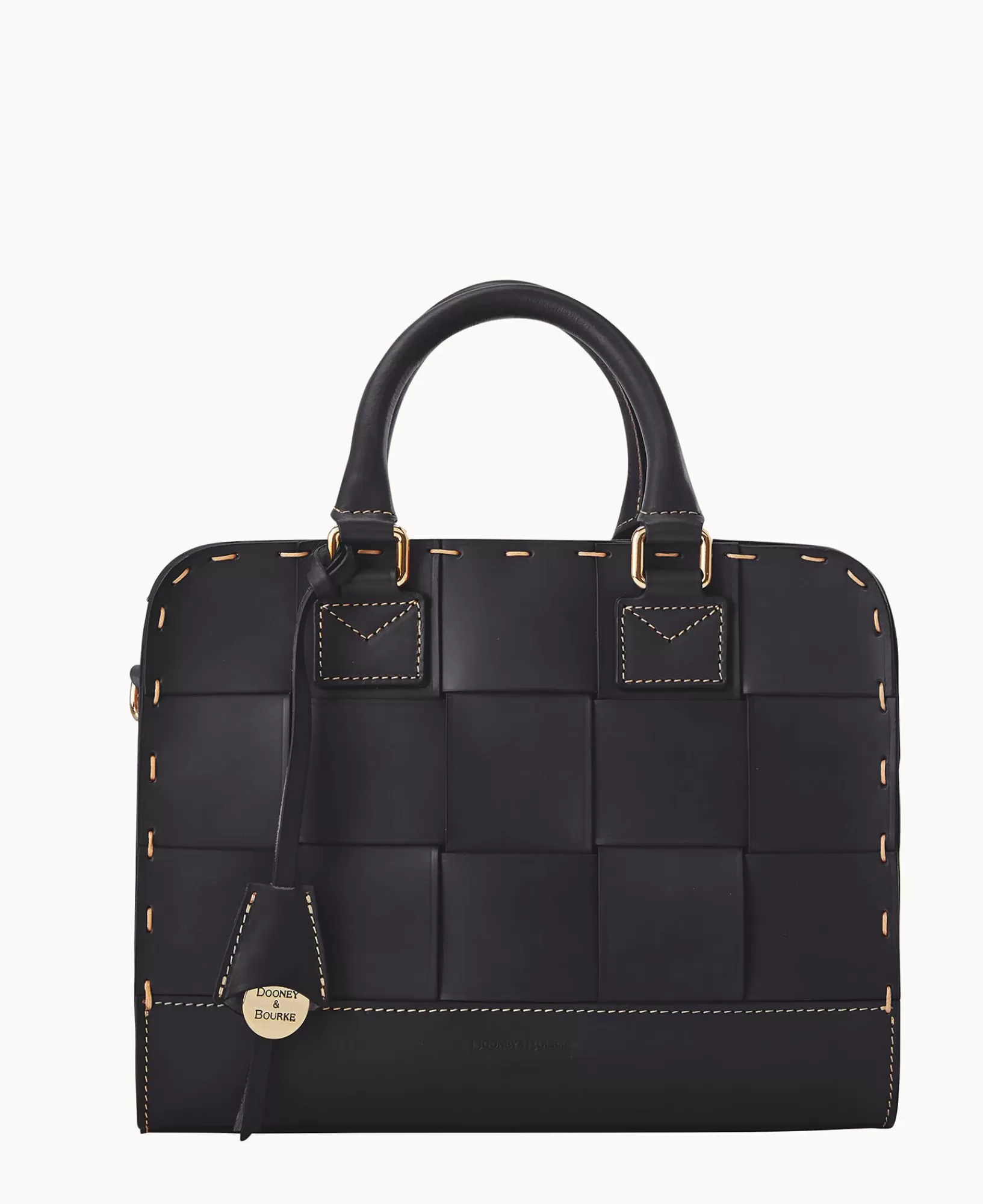 Shoulder Bags | Crossbodies>Dooney & Bourke Alto Woven Satchel Black