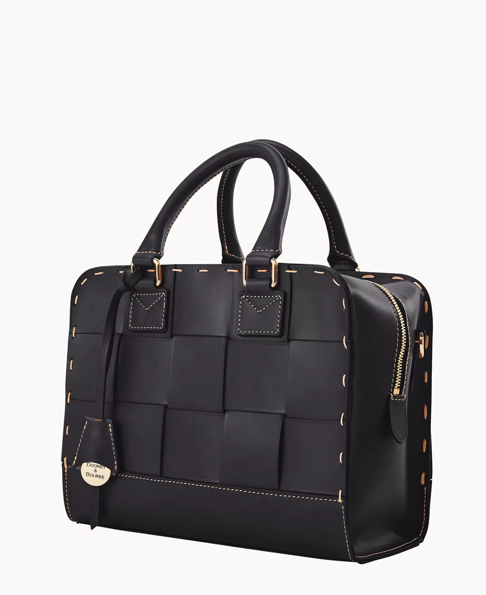 Shoulder Bags | Crossbodies>Dooney & Bourke Alto Woven Satchel Black