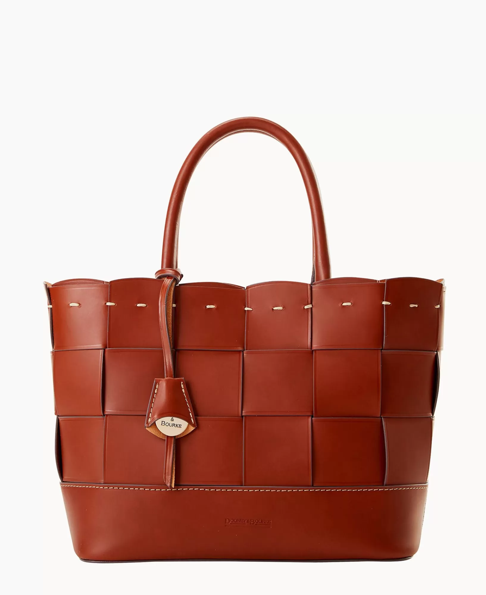 Shoulder Bags | Totes>Dooney & Bourke Alto Woven Shopper Saddle