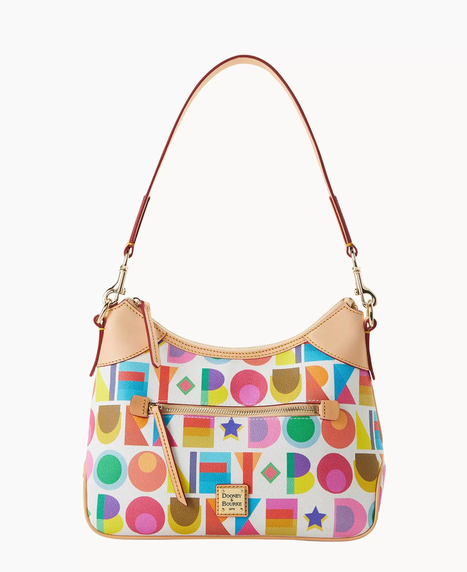 Shoulder Bags>Dooney & Bourke Art Deco Hobo White