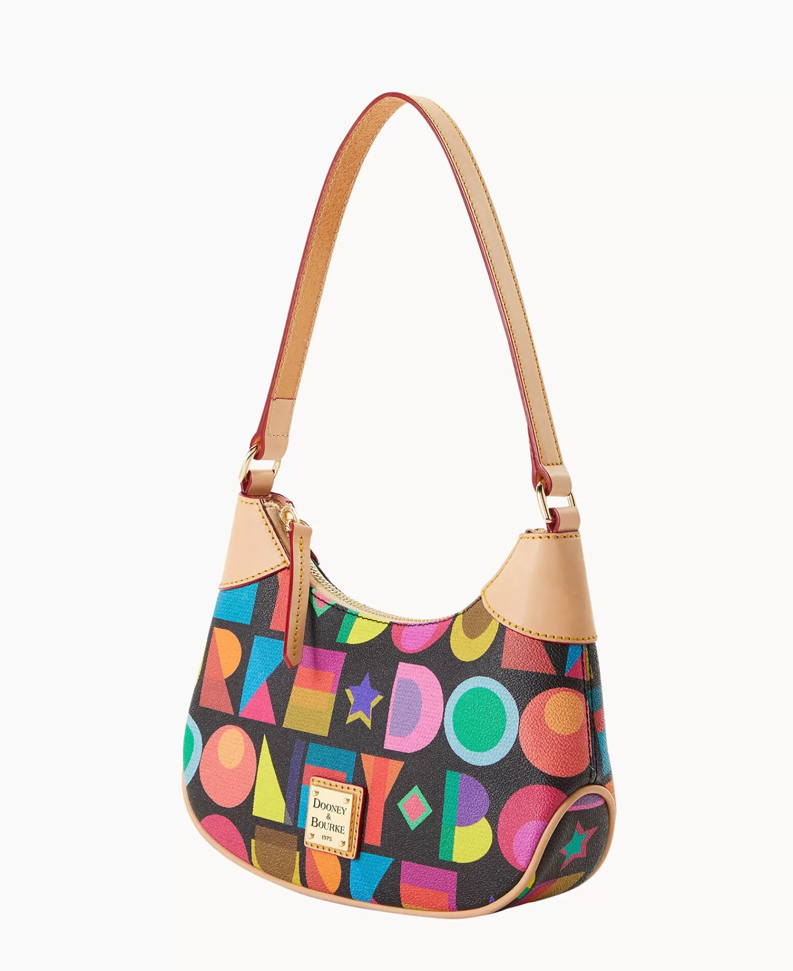 Shoulder Bags>Dooney & Bourke Art Deco Luna Hobo Black