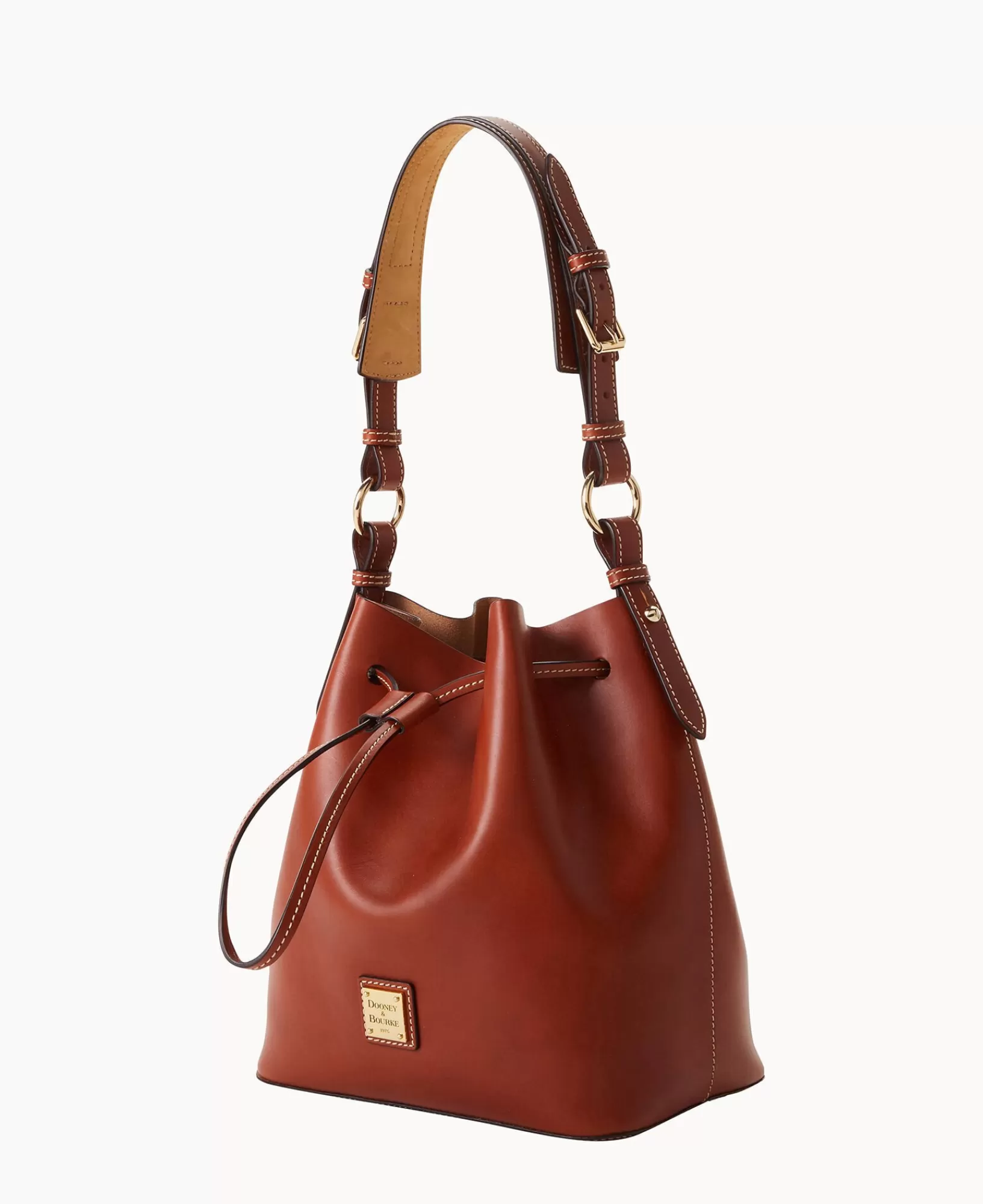 Shoulder Bags>Dooney & Bourke Belmar Drawstring 25 Tan