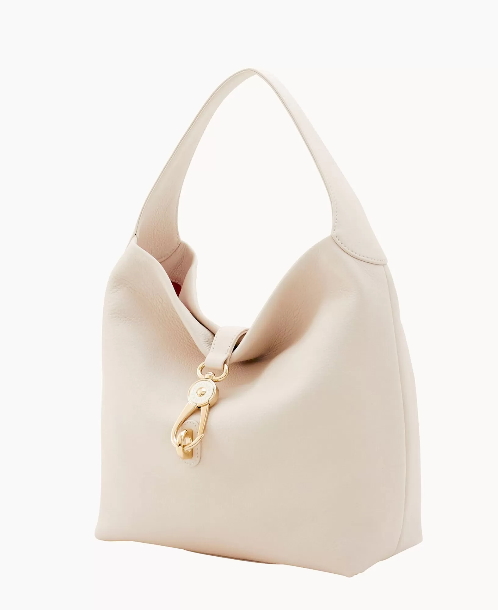 Shoulder Bags>Dooney & Bourke Belvedere Logo Lock Shoulder Bag Fog