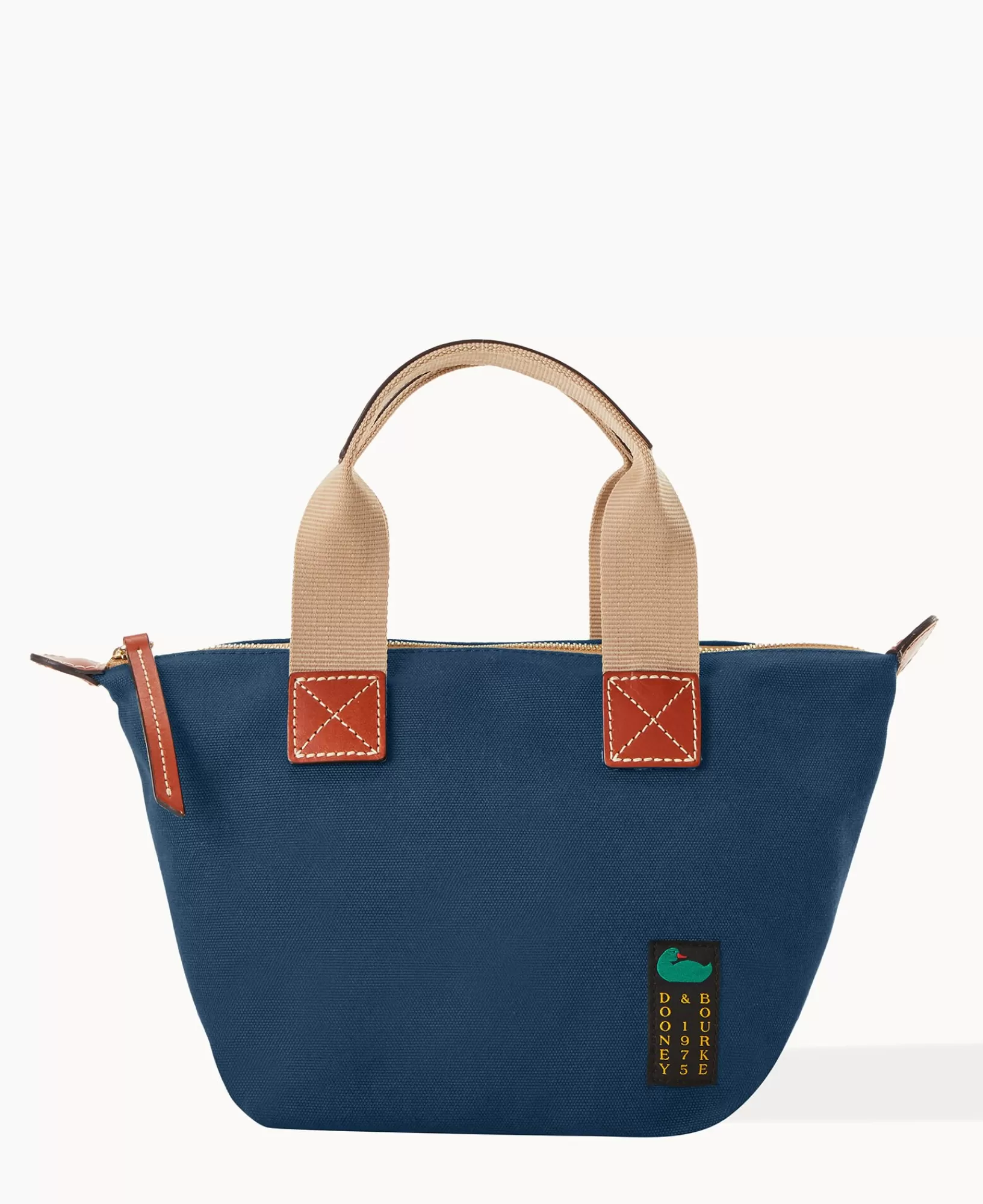 Mini Bags | Shoulder Bags>Dooney & Bourke Canvas Crossbody Satchel 20 Navy