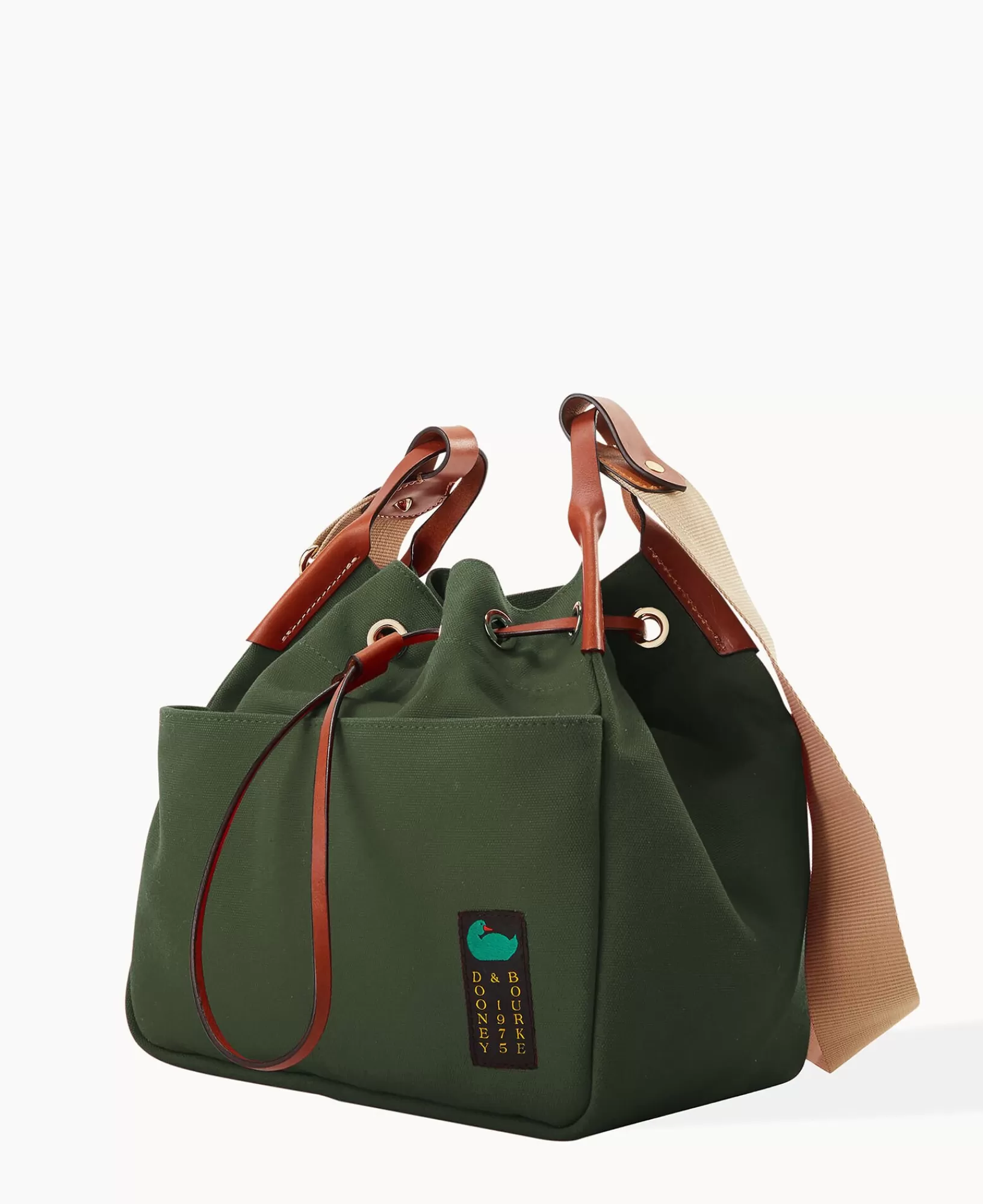 Shoulder Bags | Crossbodies>Dooney & Bourke Canvas Drawstring 30 Forest