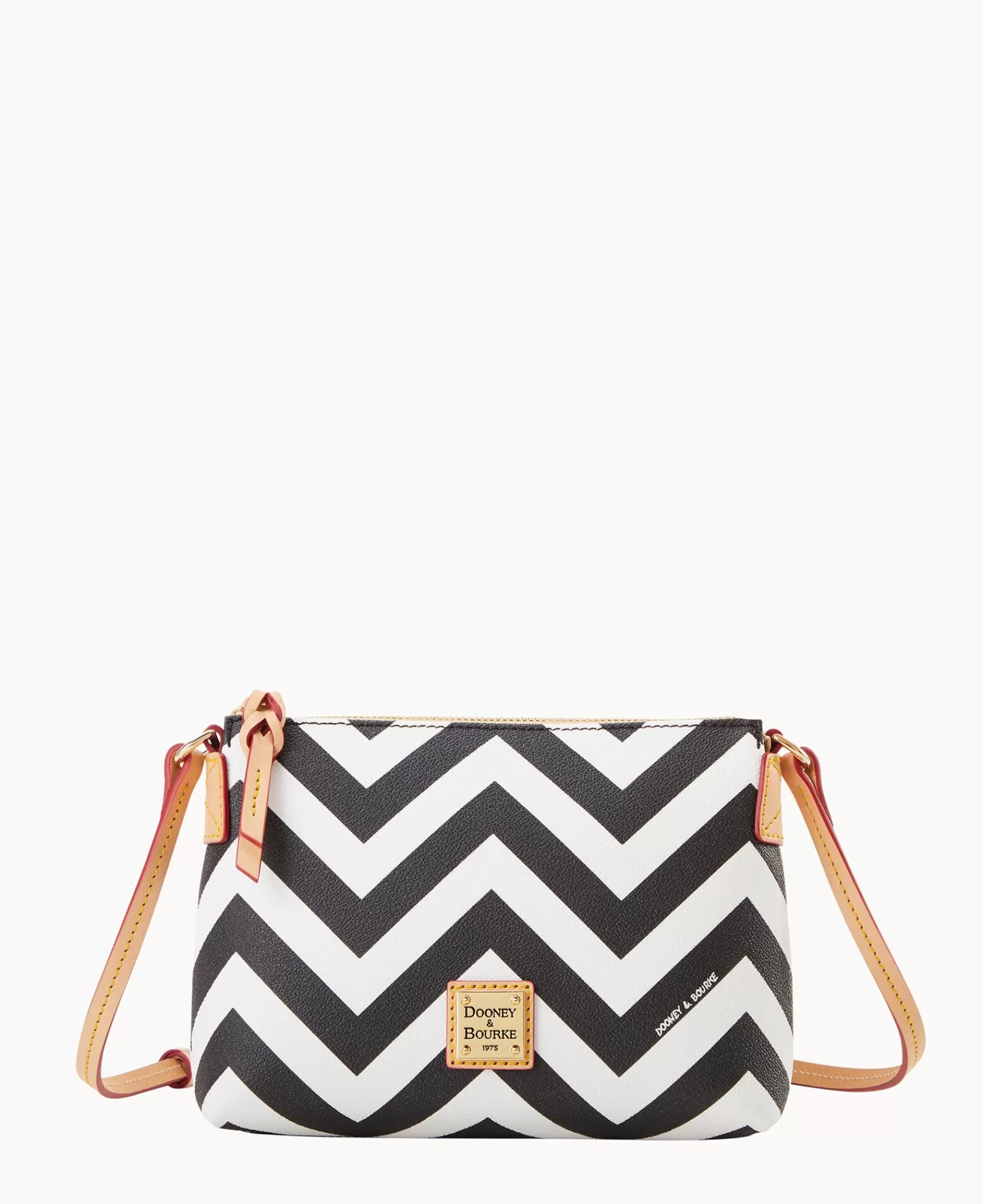 Shoulder Bags | Crossbodies>Dooney & Bourke Chevron Crossbody Pouchette Black