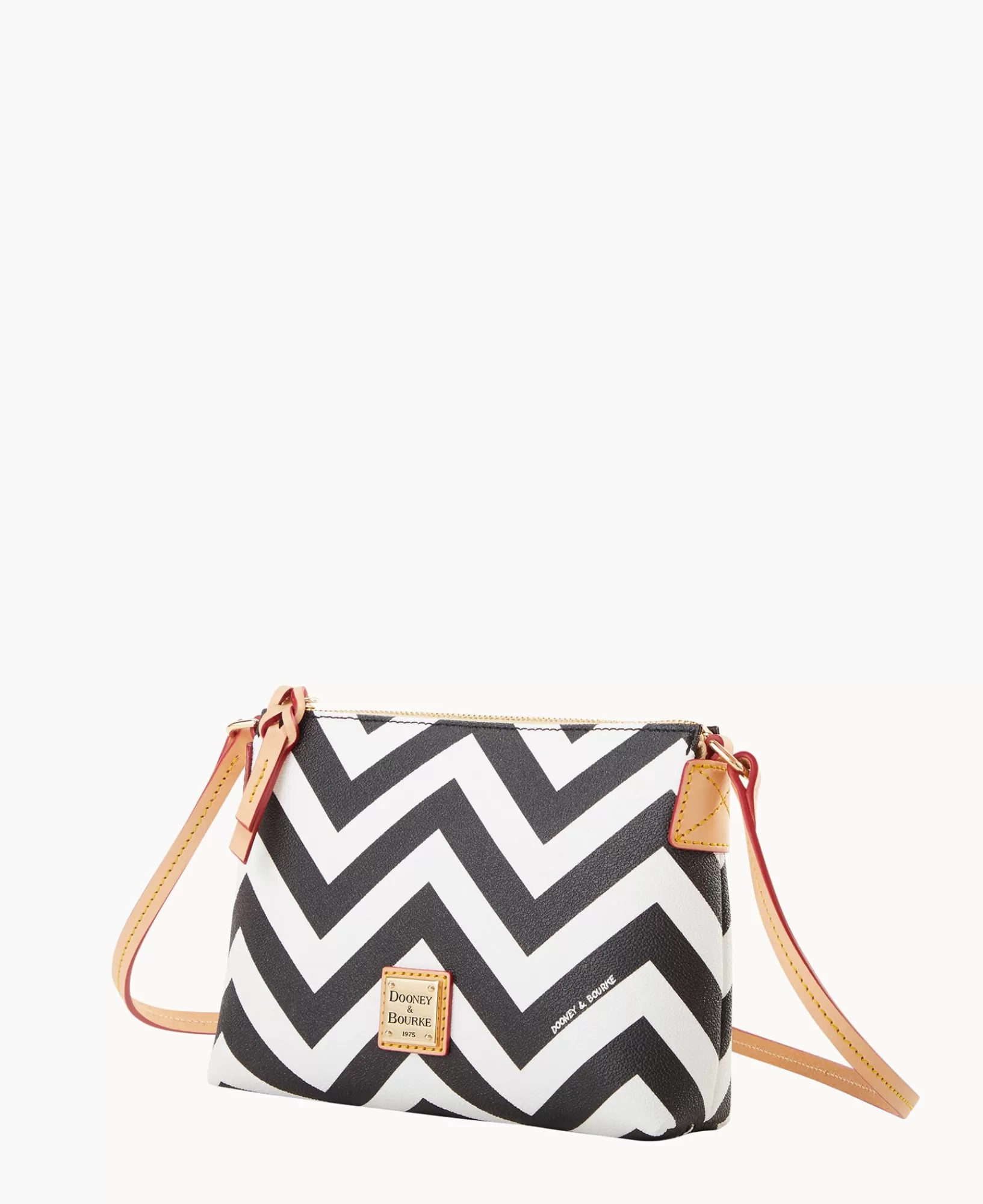 Shoulder Bags | Crossbodies>Dooney & Bourke Chevron Crossbody Pouchette Black