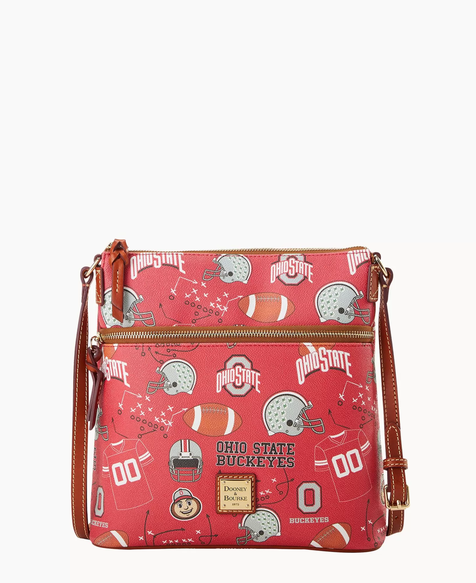 Shoulder Bags | Crossbodies>Dooney & Bourke Collegiate Ohio State Crossbody Red