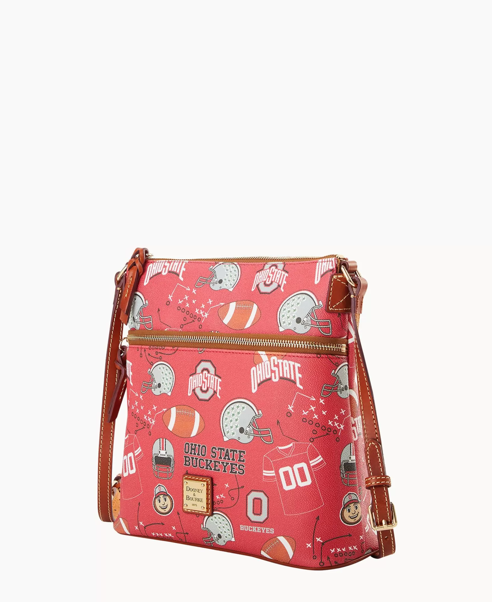 Shoulder Bags | Crossbodies>Dooney & Bourke Collegiate Ohio State Crossbody Red