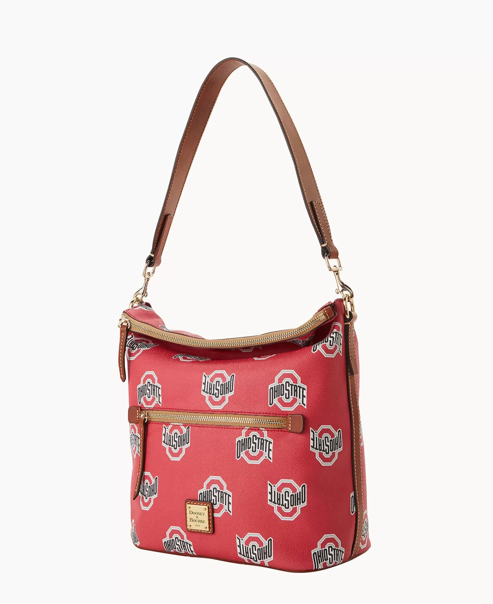 Shoulder Bags>Dooney & Bourke Collegiate Ohio State University Large Sac Red