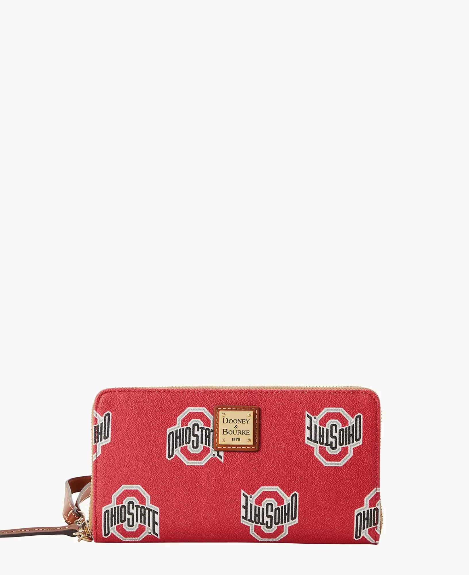 Wristlets | Wallets>Dooney & Bourke Collegiate Ohio State University Large Zip Around Wristlet Red