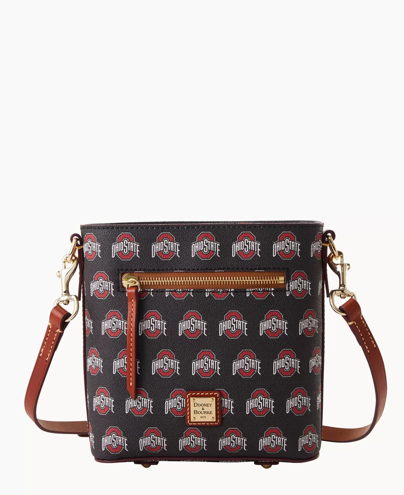 Shoulder Bags | Crossbodies>Dooney & Bourke Collegiate Ohio State University Small Zip Crossbody Black