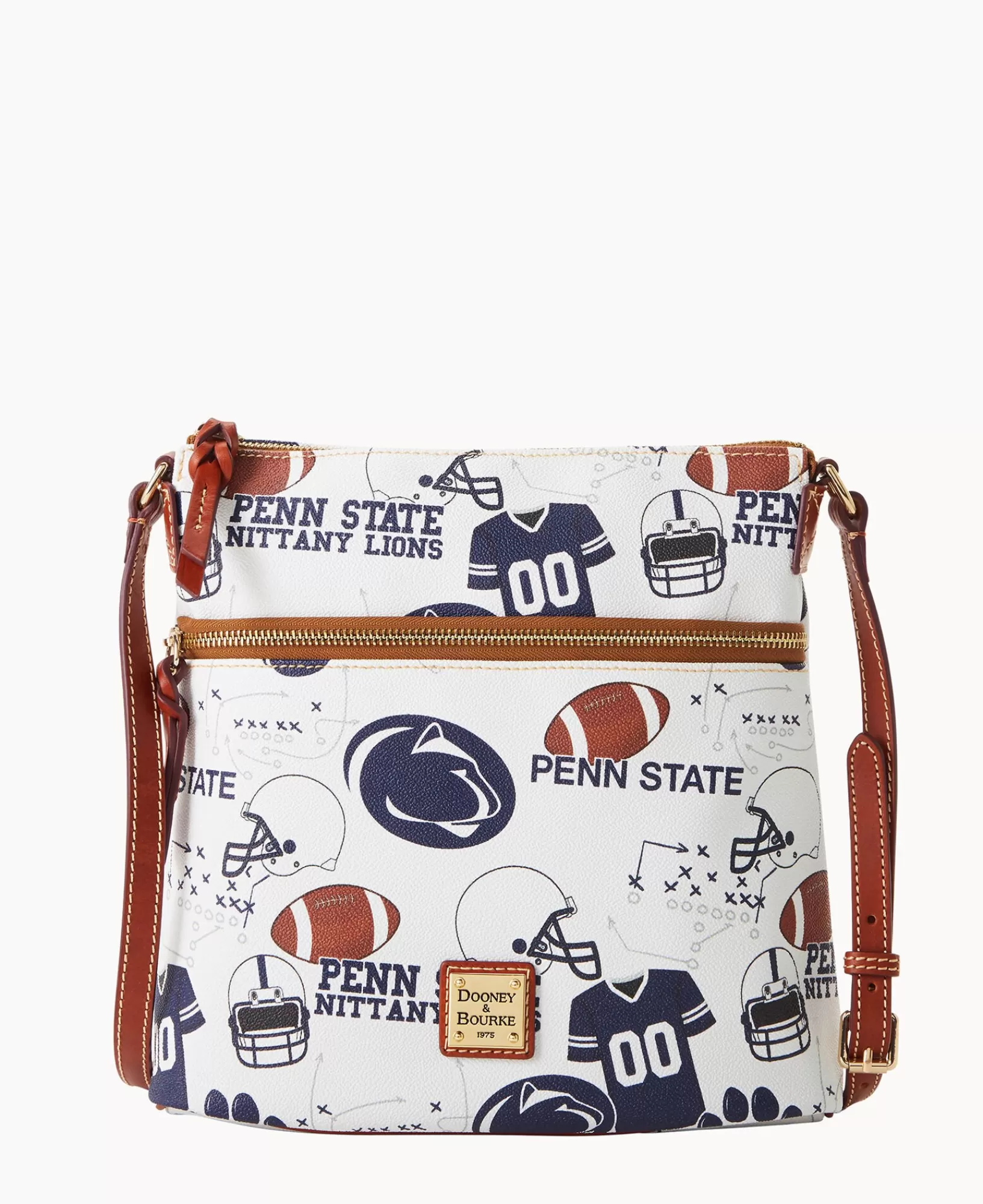 Shoulder Bags | Crossbodies>Dooney & Bourke Collegiate Penn State Crossbody WhiteMulti