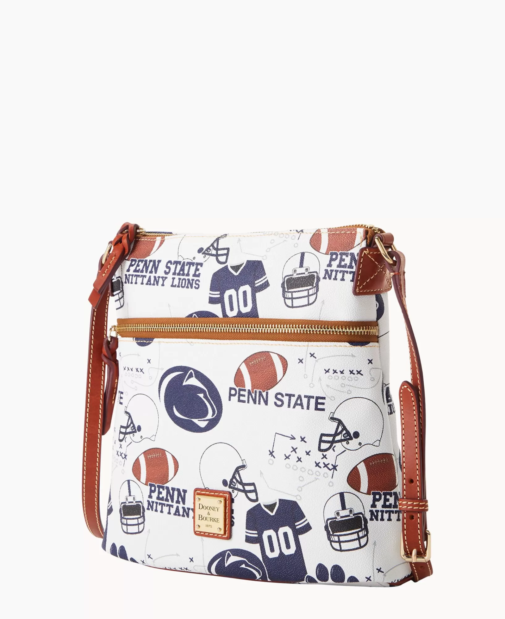 Shoulder Bags | Crossbodies>Dooney & Bourke Collegiate Penn State Crossbody WhiteMulti