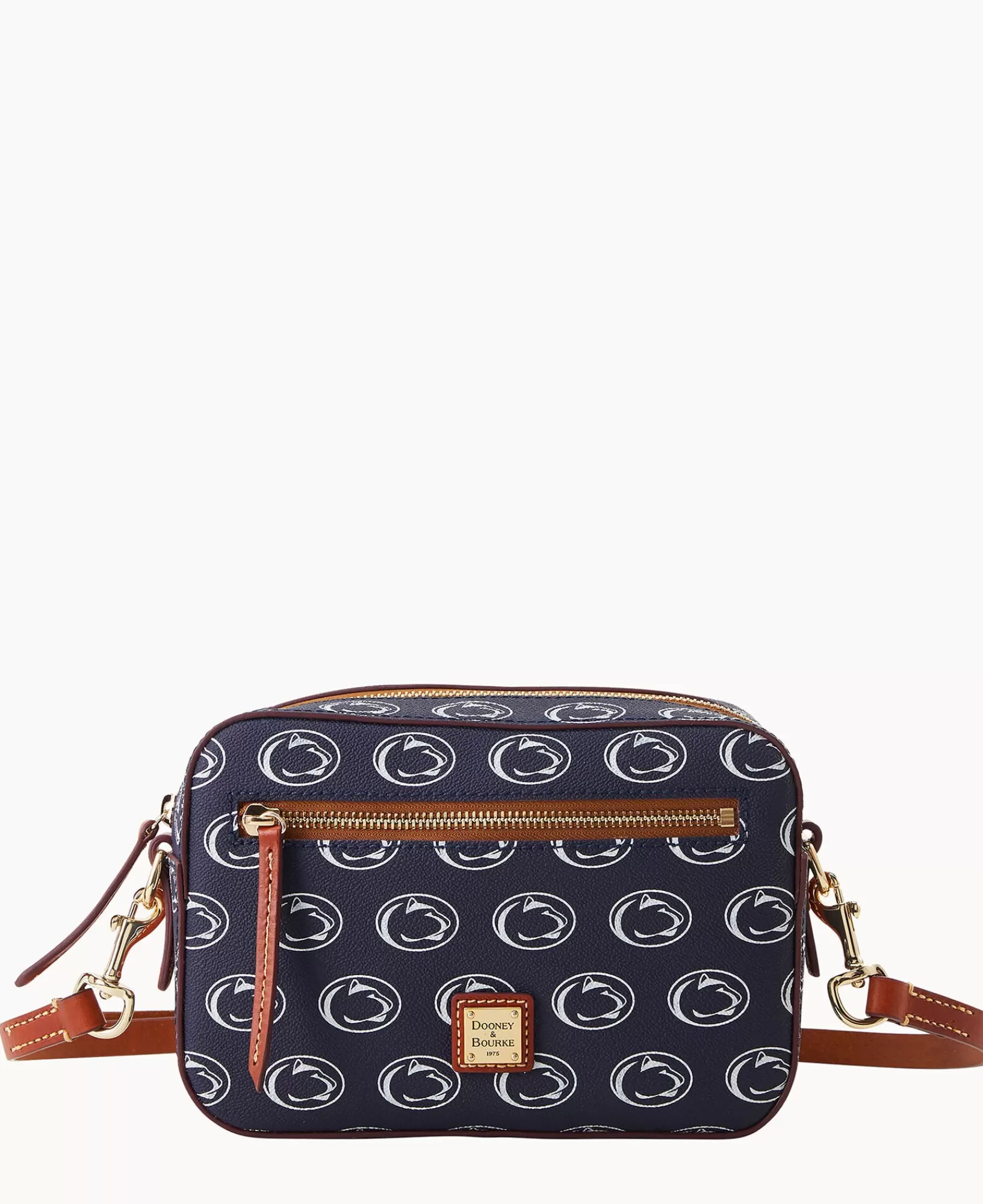 Shoulder Bags | Crossbodies>Dooney & Bourke Collegiate Penn State University Camera Zip Crossbody Navy