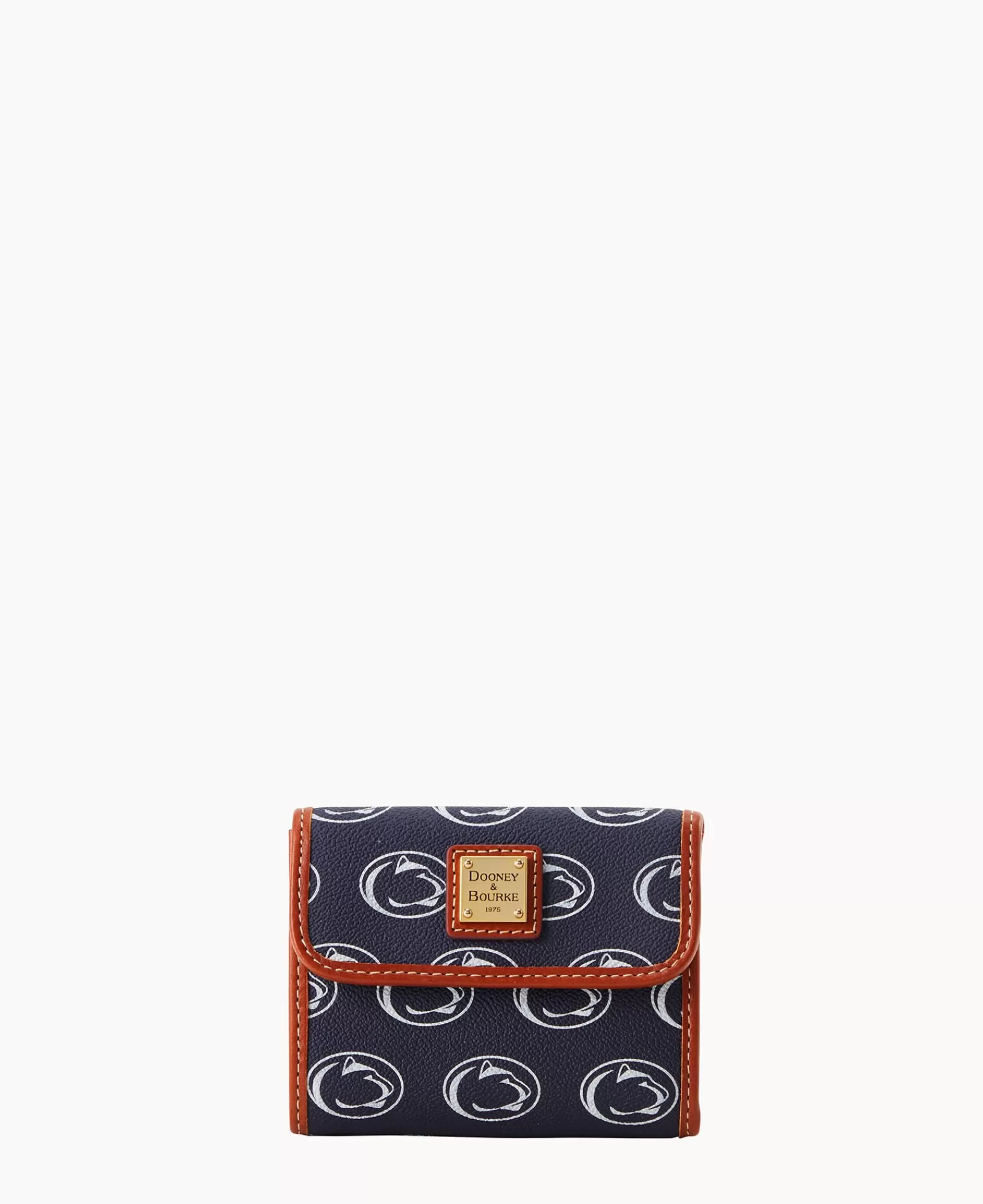 Wallets>Dooney & Bourke Collegiate Penn State University Flap Credit Card Wallet Navy