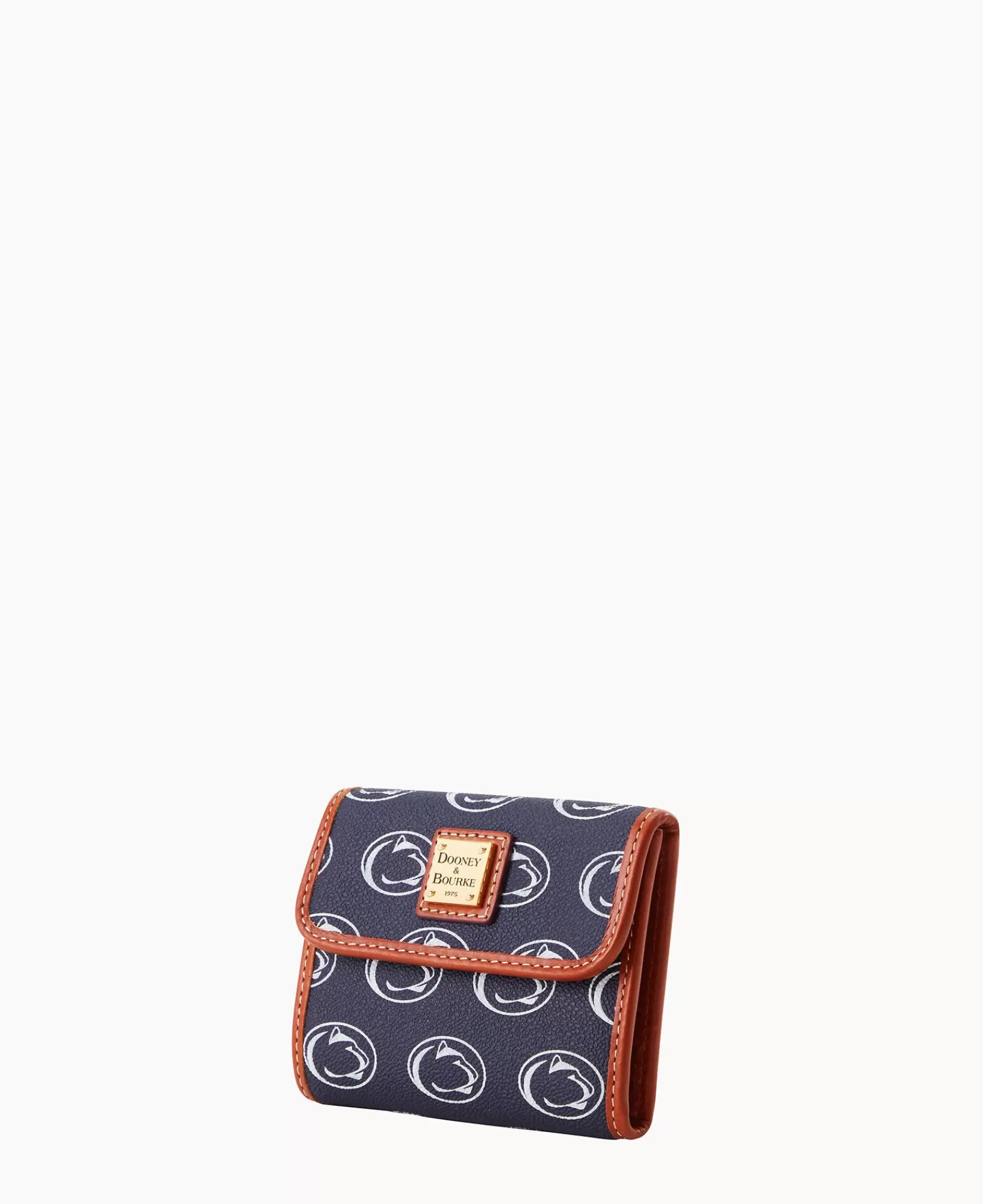 Wallets>Dooney & Bourke Collegiate Penn State University Flap Credit Card Wallet Navy