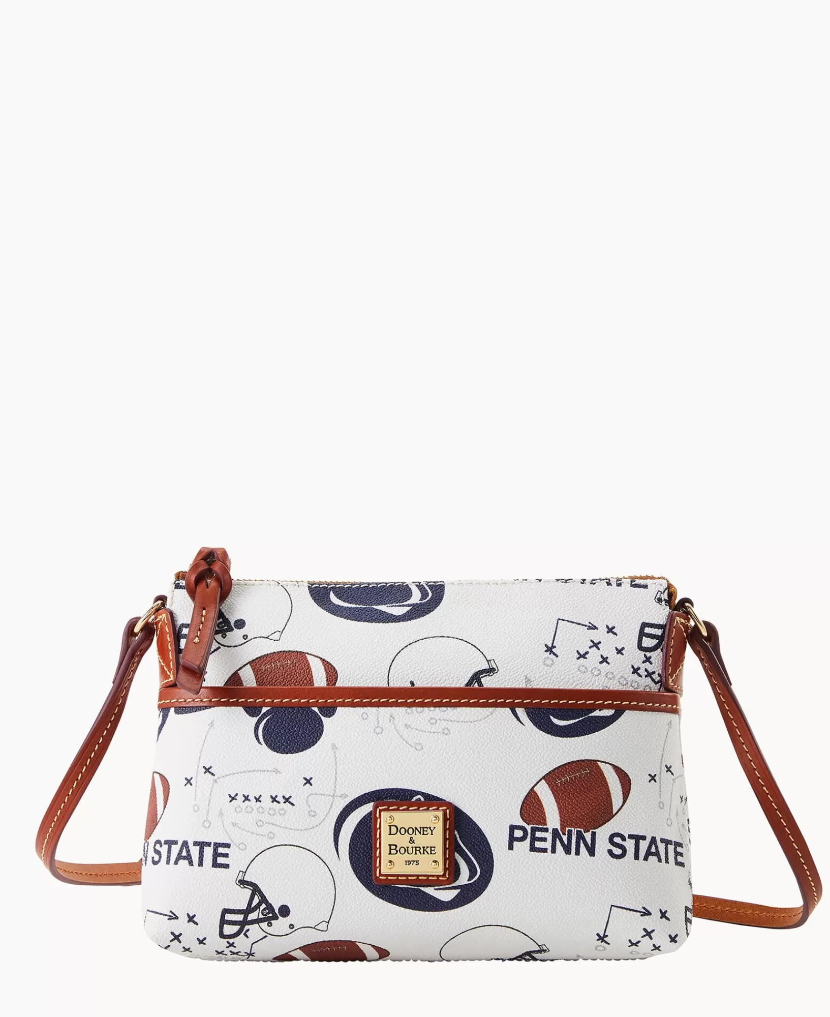 Shoulder Bags | Crossbodies>Dooney & Bourke Collegiate Penn State University Ginger Crossbody WhiteMulti