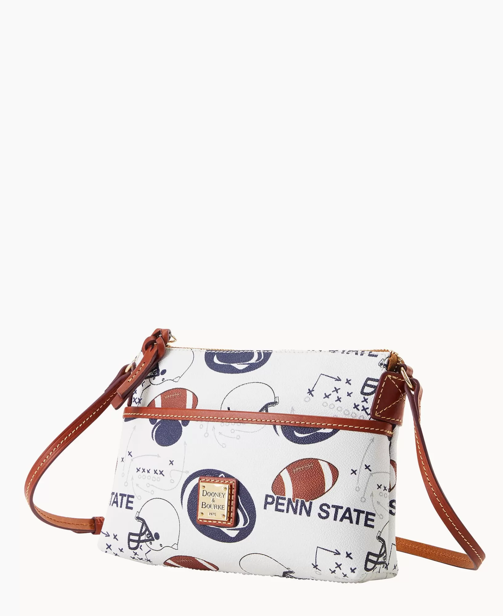 Shoulder Bags | Crossbodies>Dooney & Bourke Collegiate Penn State University Ginger Crossbody WhiteMulti