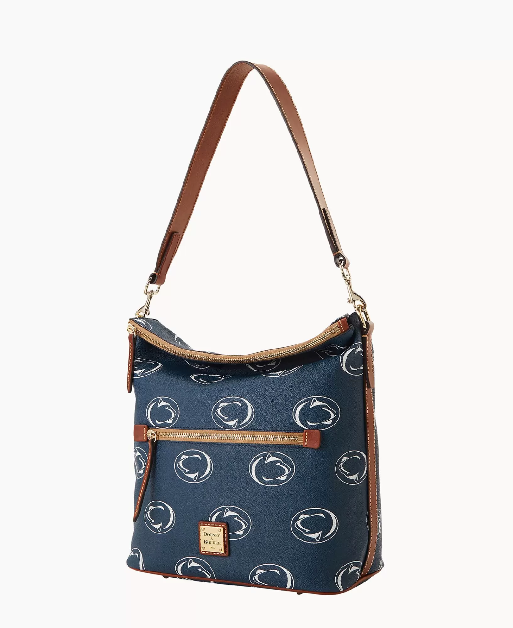 Shoulder Bags>Dooney & Bourke Collegiate Penn State University Large Sac Navy