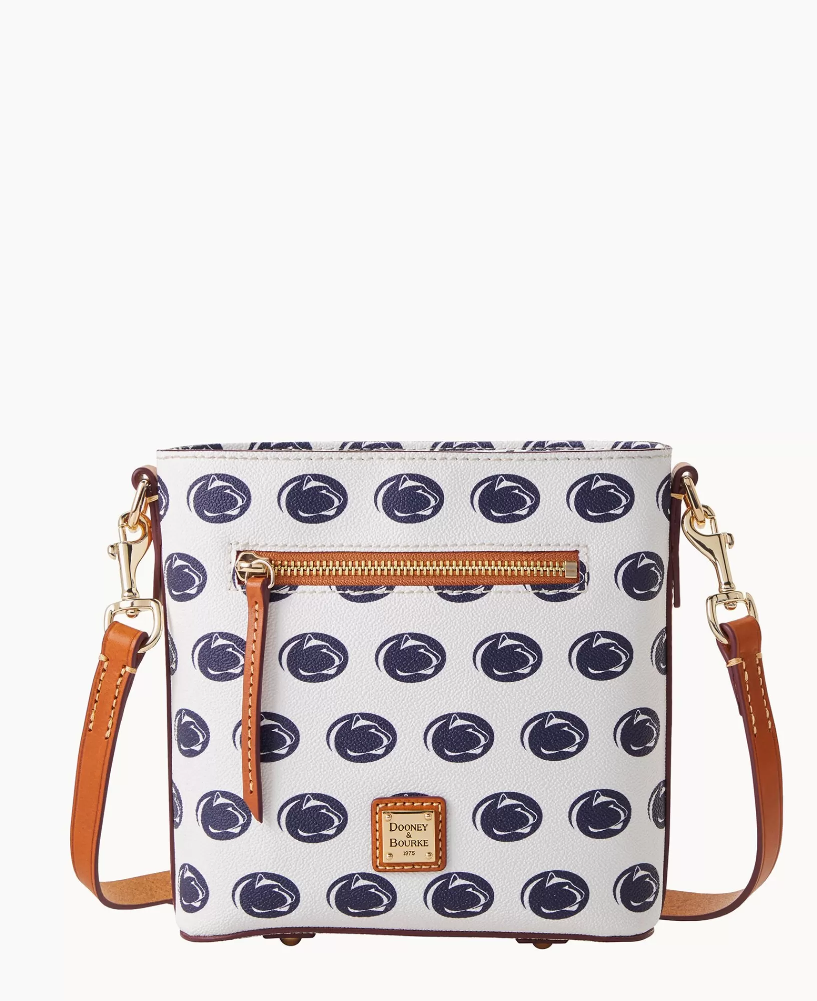 Shoulder Bags | Crossbodies>Dooney & Bourke Collegiate Penn State University Small Zip Crossbody White