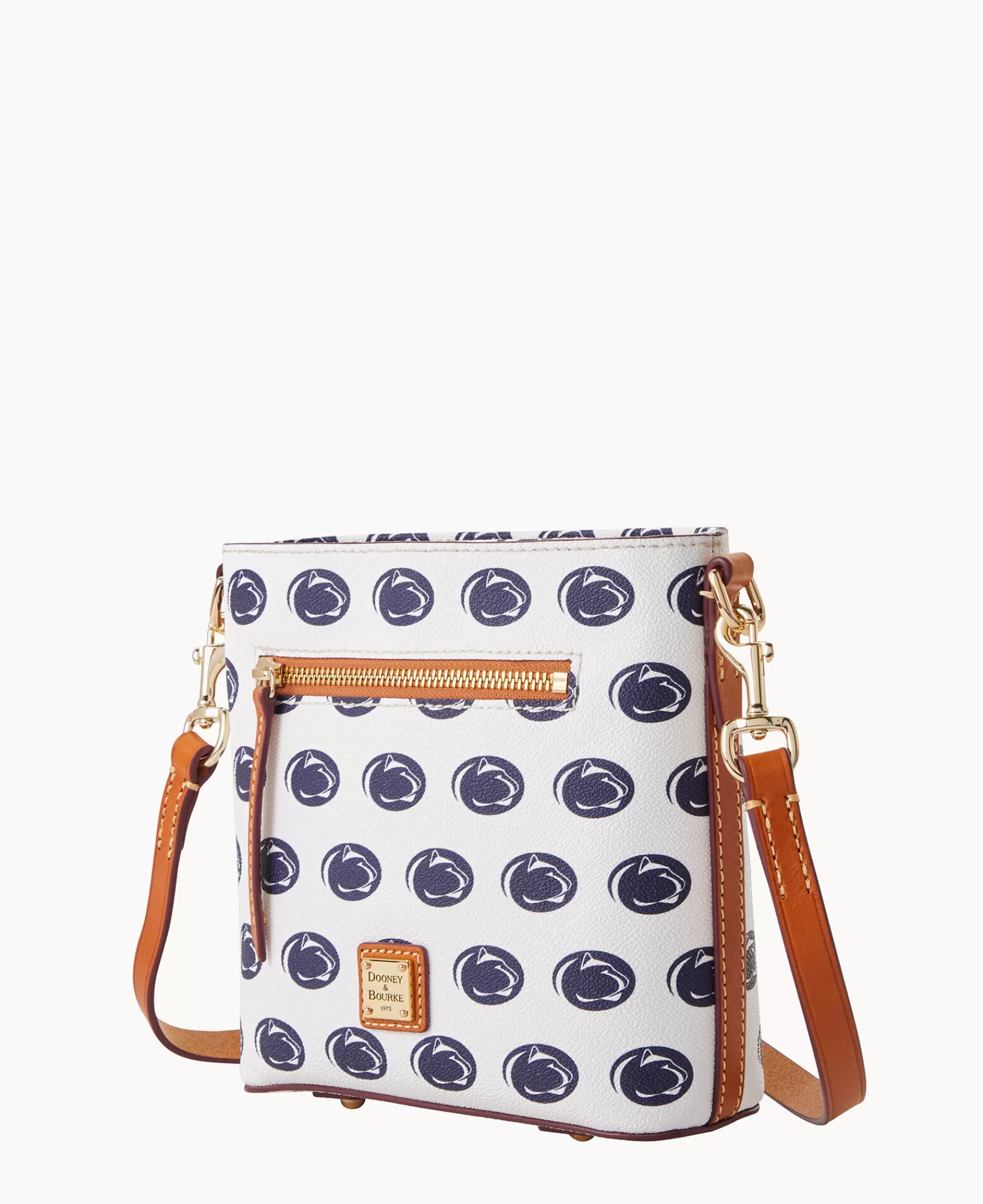 Shoulder Bags | Crossbodies>Dooney & Bourke Collegiate Penn State University Small Zip Crossbody White