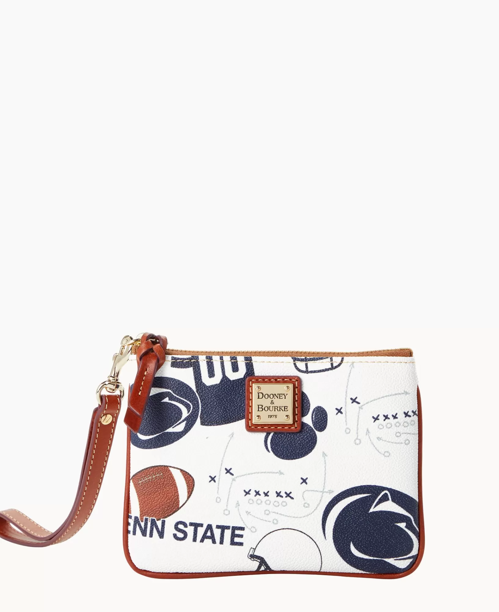 Wristlets | Wallets>Dooney & Bourke Collegiate Penn State University Stadium Wristlet WhiteMulti