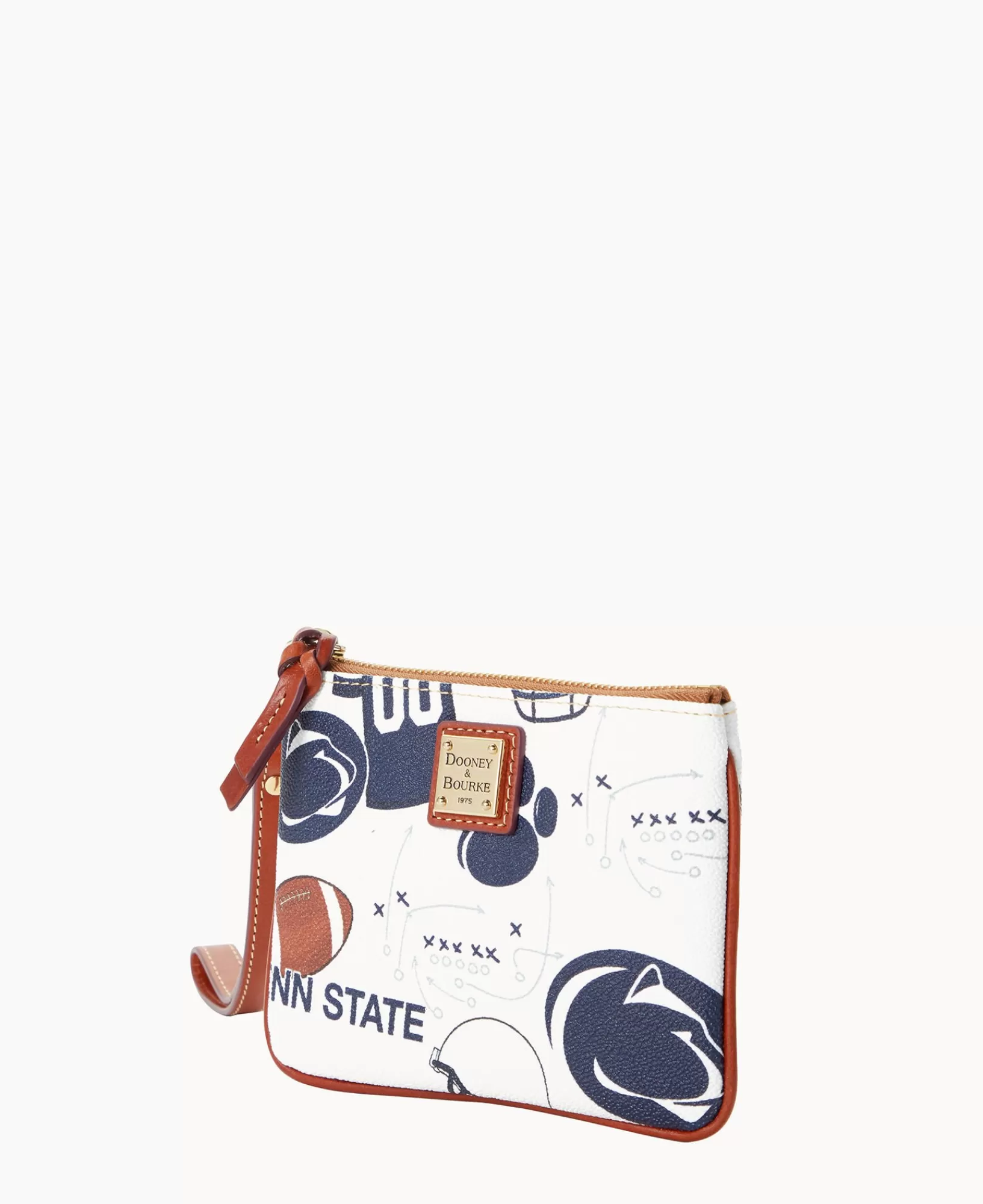 Wristlets | Wallets>Dooney & Bourke Collegiate Penn State University Stadium Wristlet WhiteMulti