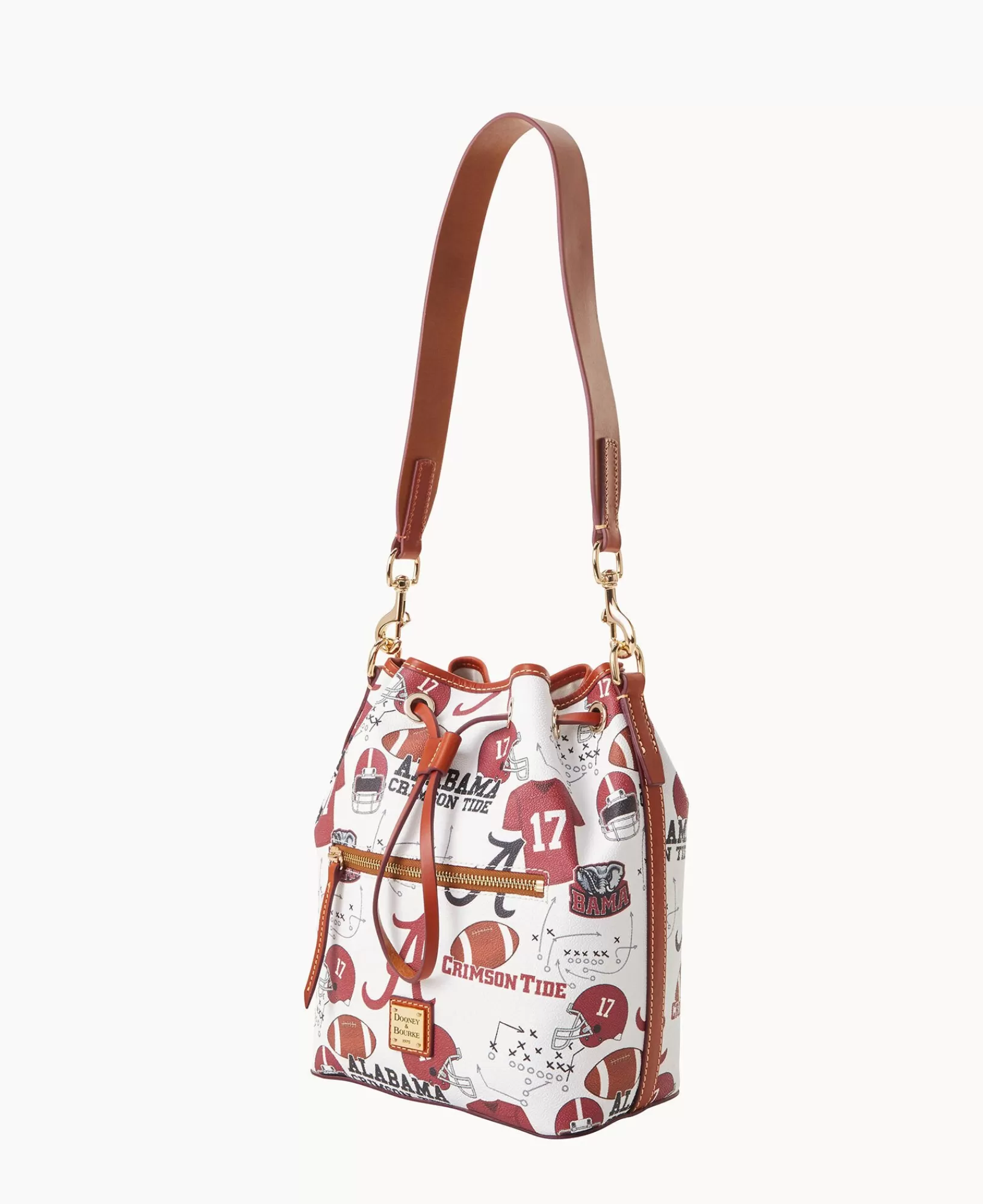 Shoulder Bags>Dooney & Bourke Collegiate University of Alabama Drawstring WhiteMulti