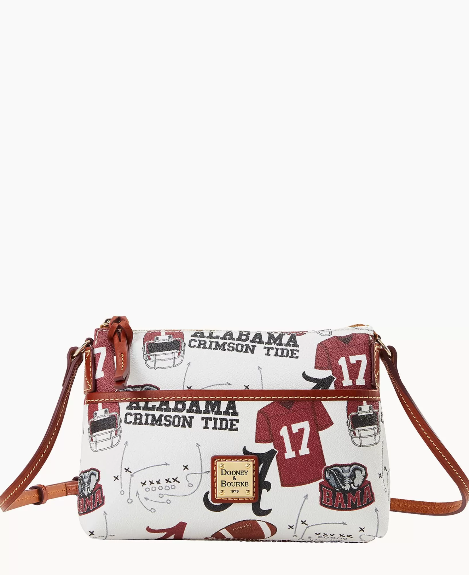 Shoulder Bags | Crossbodies>Dooney & Bourke Collegiate University of Alabama Ginger Crossbody WhiteMulti