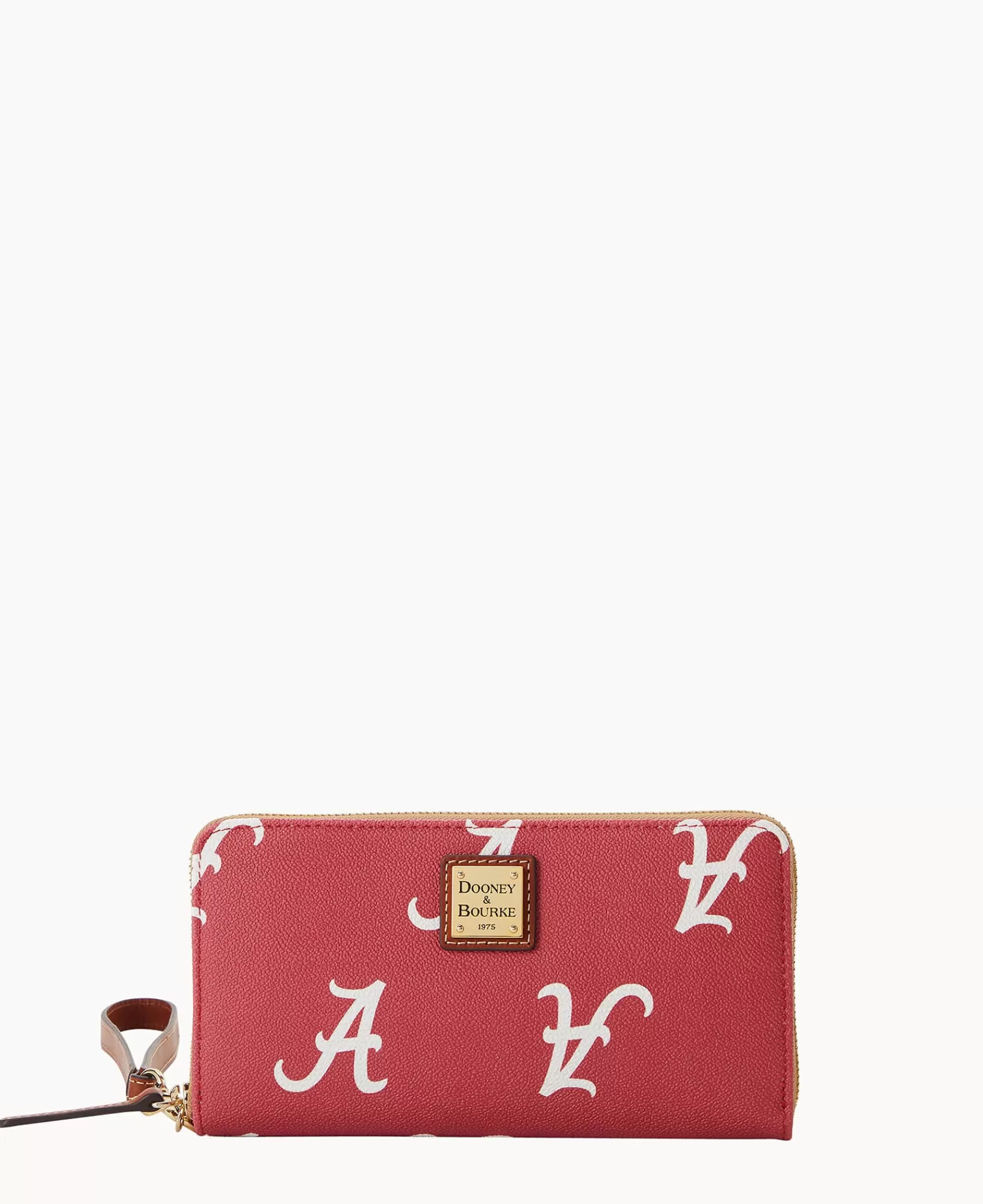 Wristlets | Wallets>Dooney & Bourke Collegiate University of Alabama Large Zip Around Wristlet Rouge