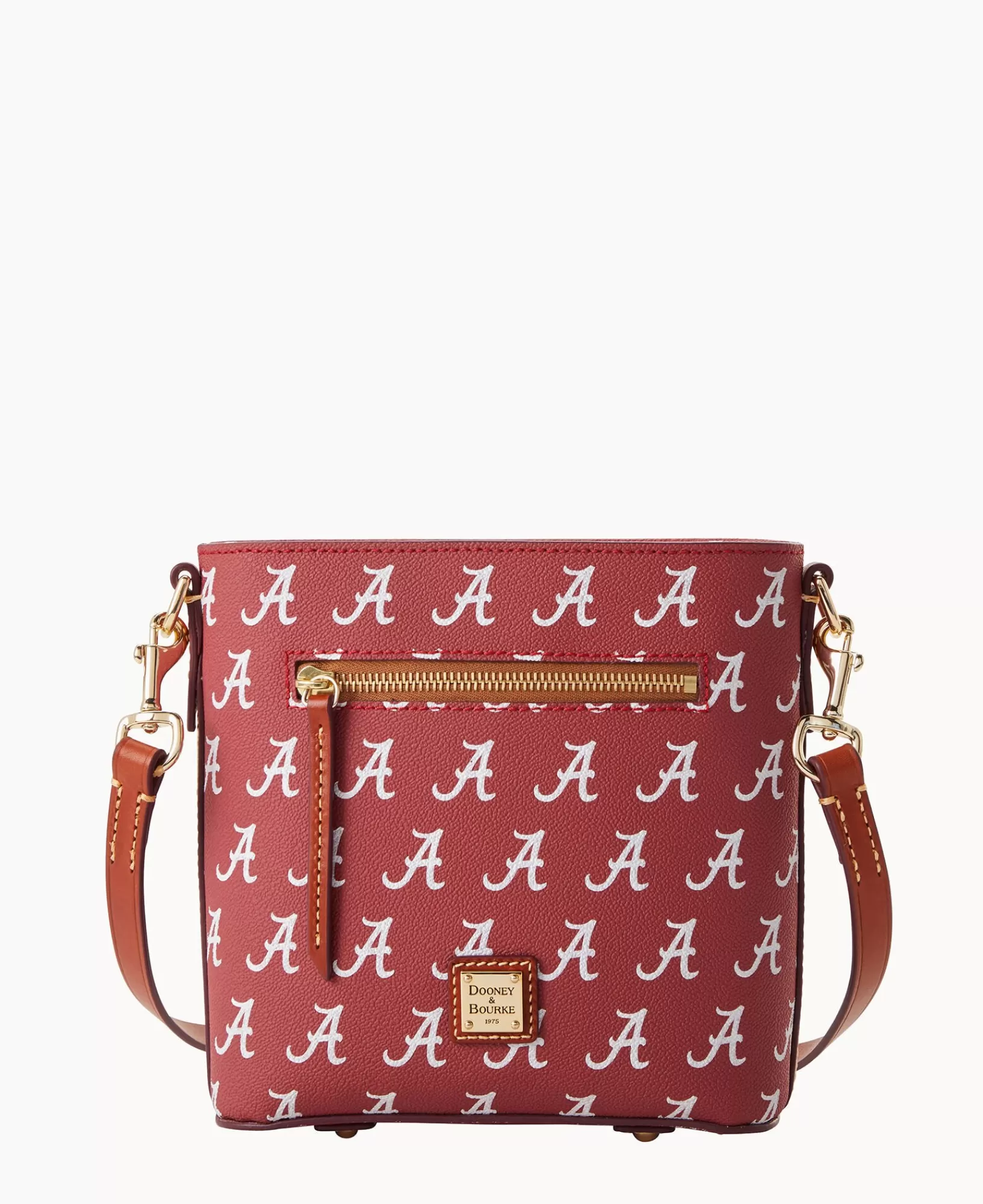 Shoulder Bags | Crossbodies>Dooney & Bourke Collegiate University of Alabama Small Zip Crossbody Red