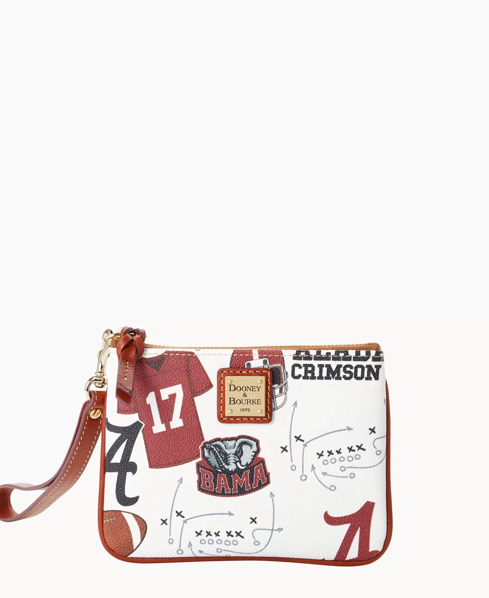 Wristlets | Wallets>Dooney & Bourke Collegiate University of Alabama Stadium Wristlet WhiteMulti