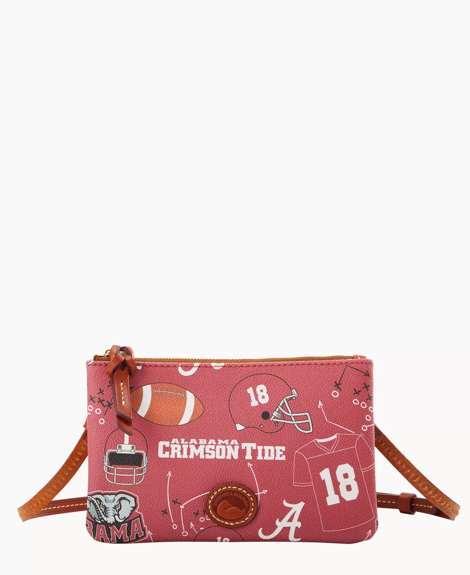 Shoulder Bags | Crossbodies>Dooney & Bourke Collegiate University of Alabama Top Zip Crossbody Red