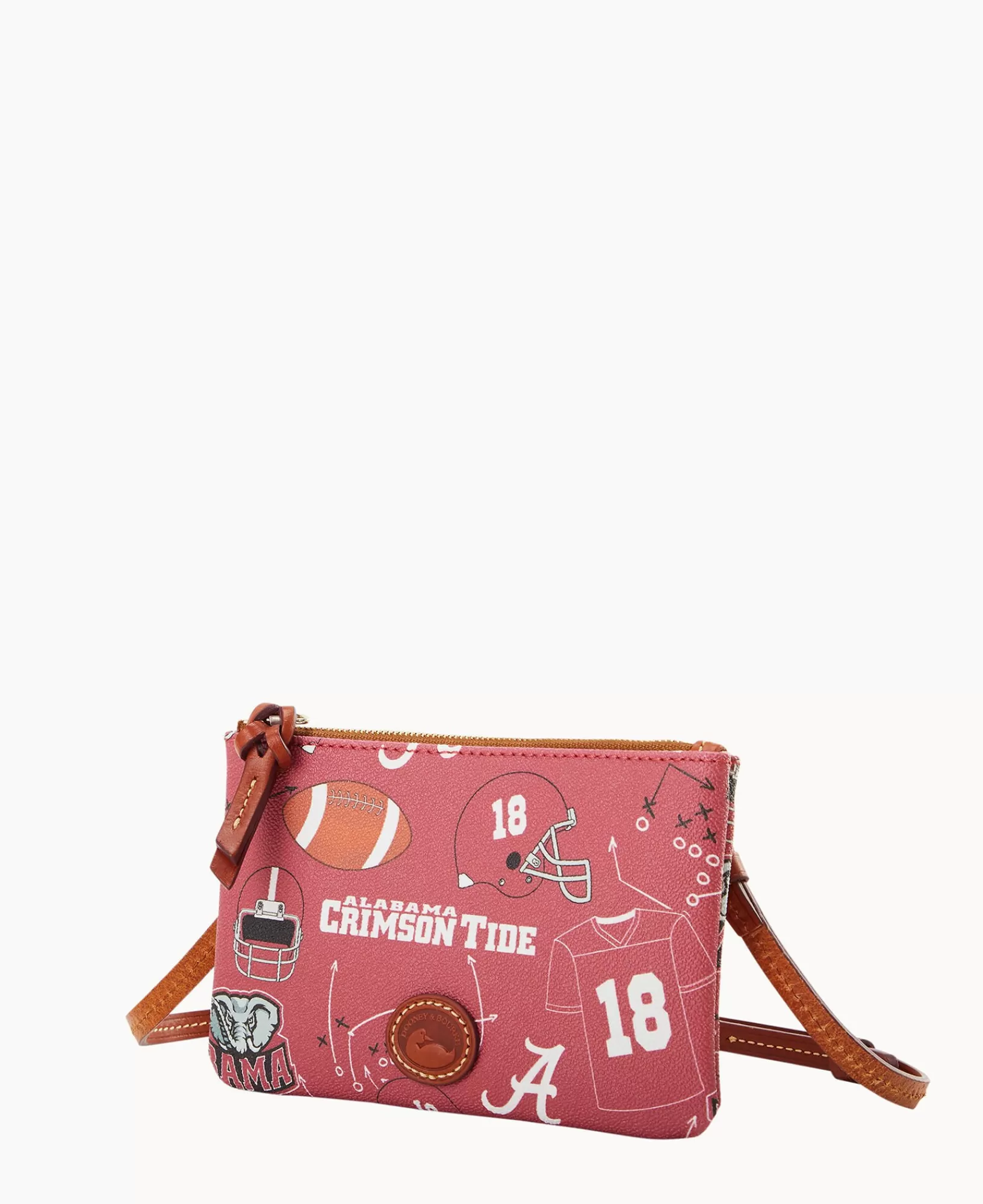 Shoulder Bags | Crossbodies>Dooney & Bourke Collegiate University of Alabama Top Zip Crossbody Red