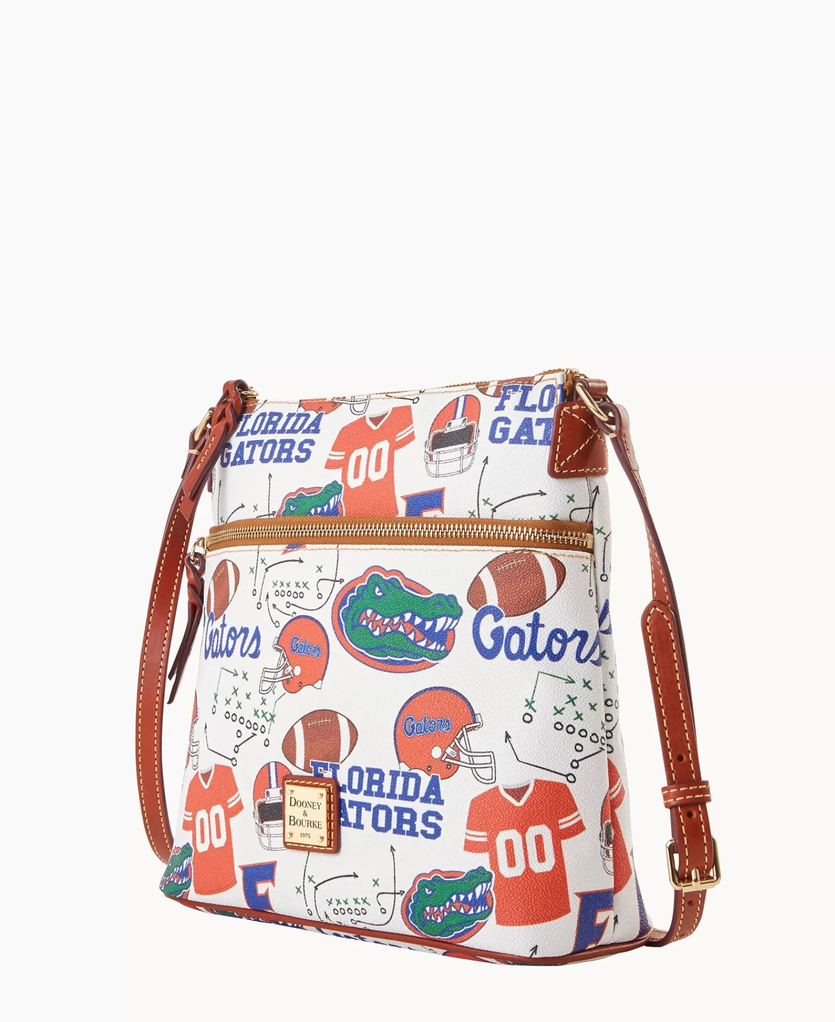 Shoulder Bags | Crossbodies>Dooney & Bourke Collegiate University of Florida Crossbody WhiteMulti