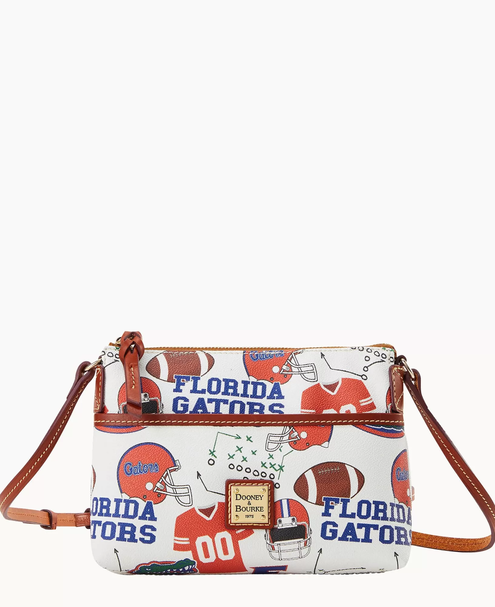 Shoulder Bags | Crossbodies>Dooney & Bourke Collegiate University of Florida Ginger Crossbody WhiteMulti