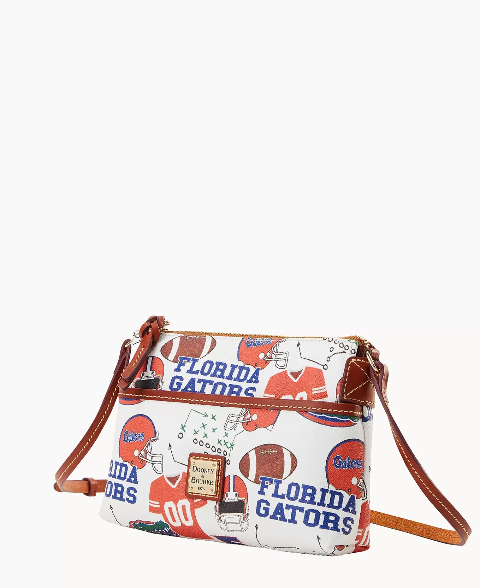 Shoulder Bags | Crossbodies>Dooney & Bourke Collegiate University of Florida Ginger Crossbody WhiteMulti