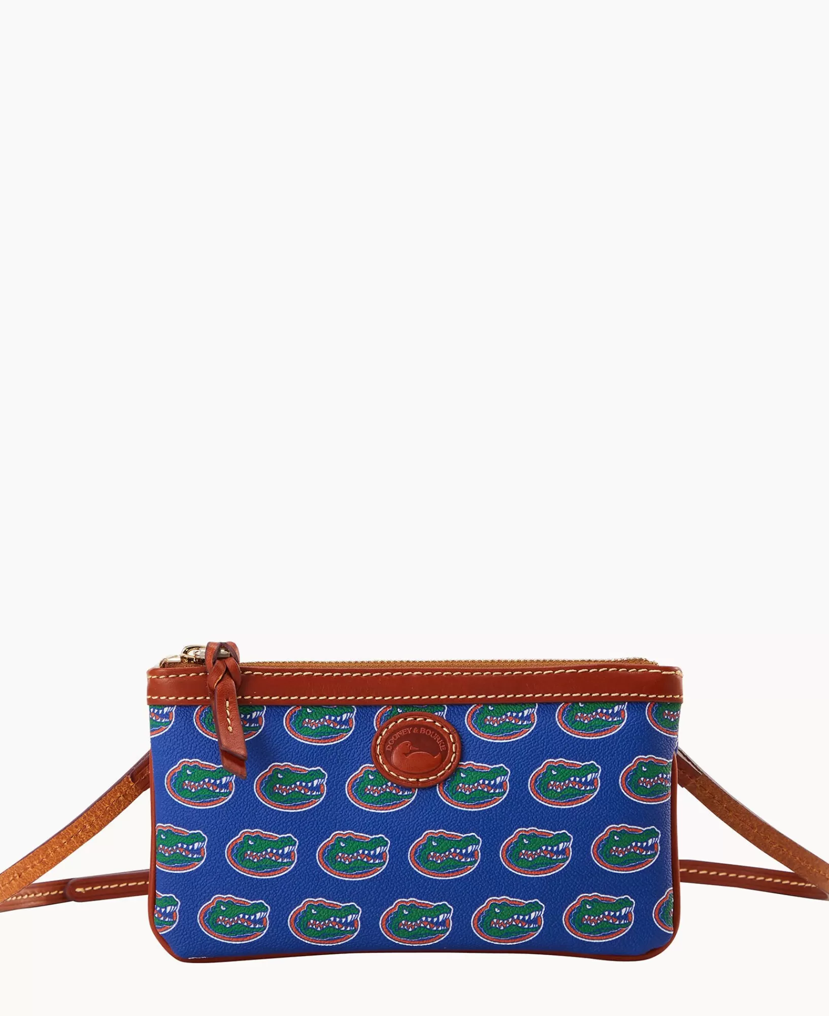 Shoulder Bags | Crossbodies>Dooney & Bourke Collegiate University of Florida Large Slim Crossbody Blue