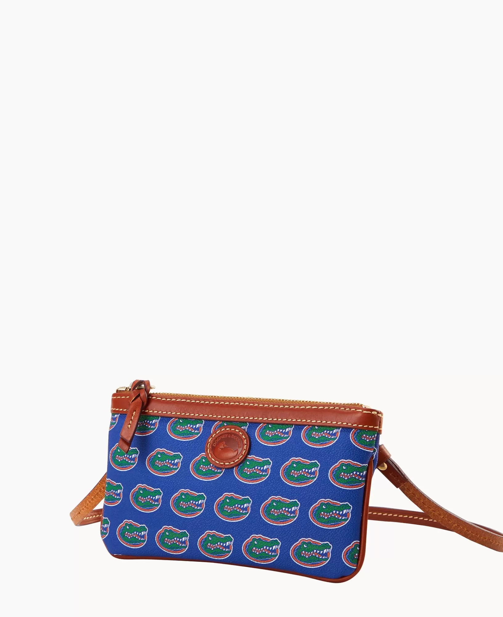 Shoulder Bags | Crossbodies>Dooney & Bourke Collegiate University of Florida Large Slim Crossbody Blue