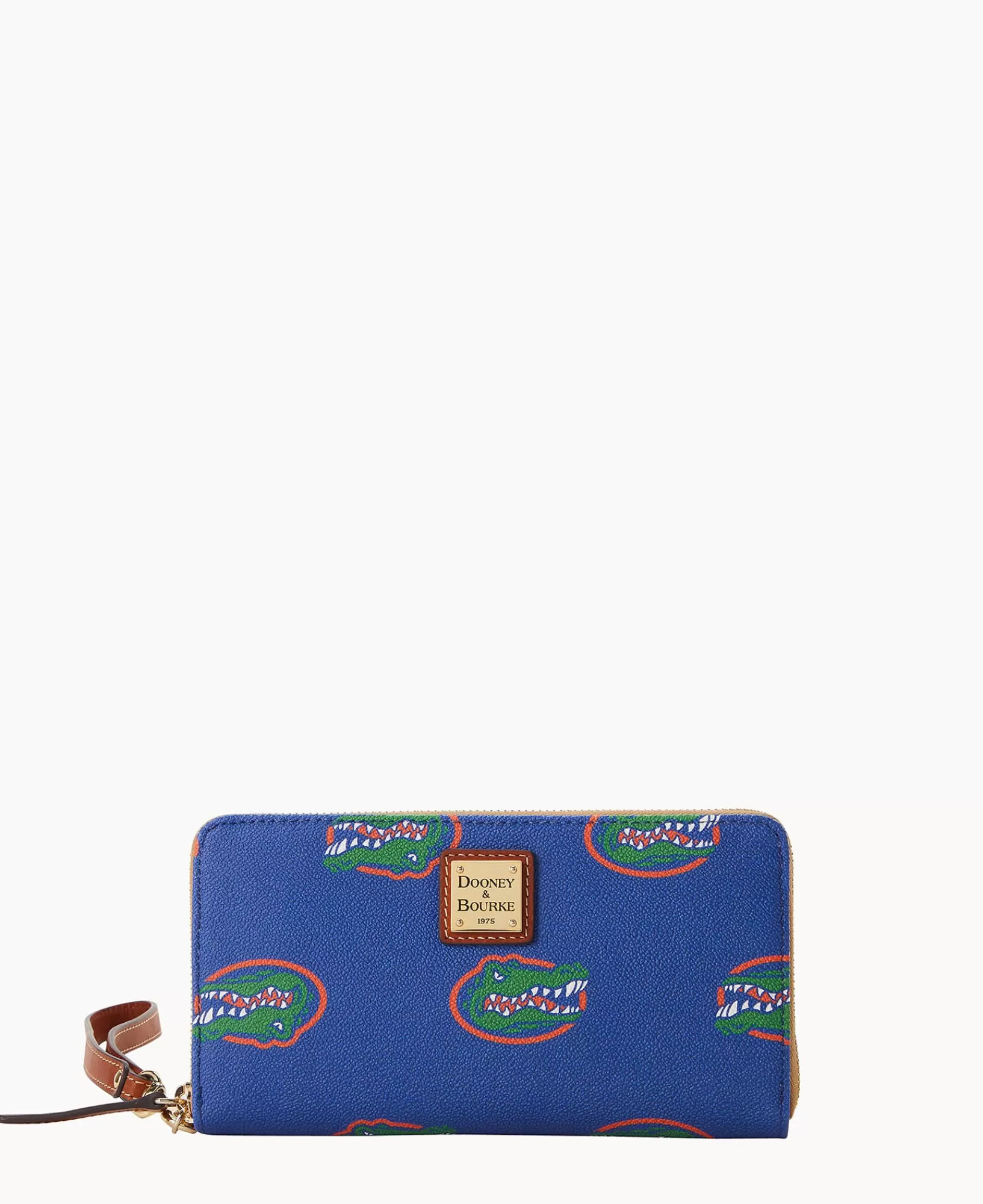 Wristlets | Wallets>Dooney & Bourke Collegiate University of Florida Large Zip Around Wristlet Blue