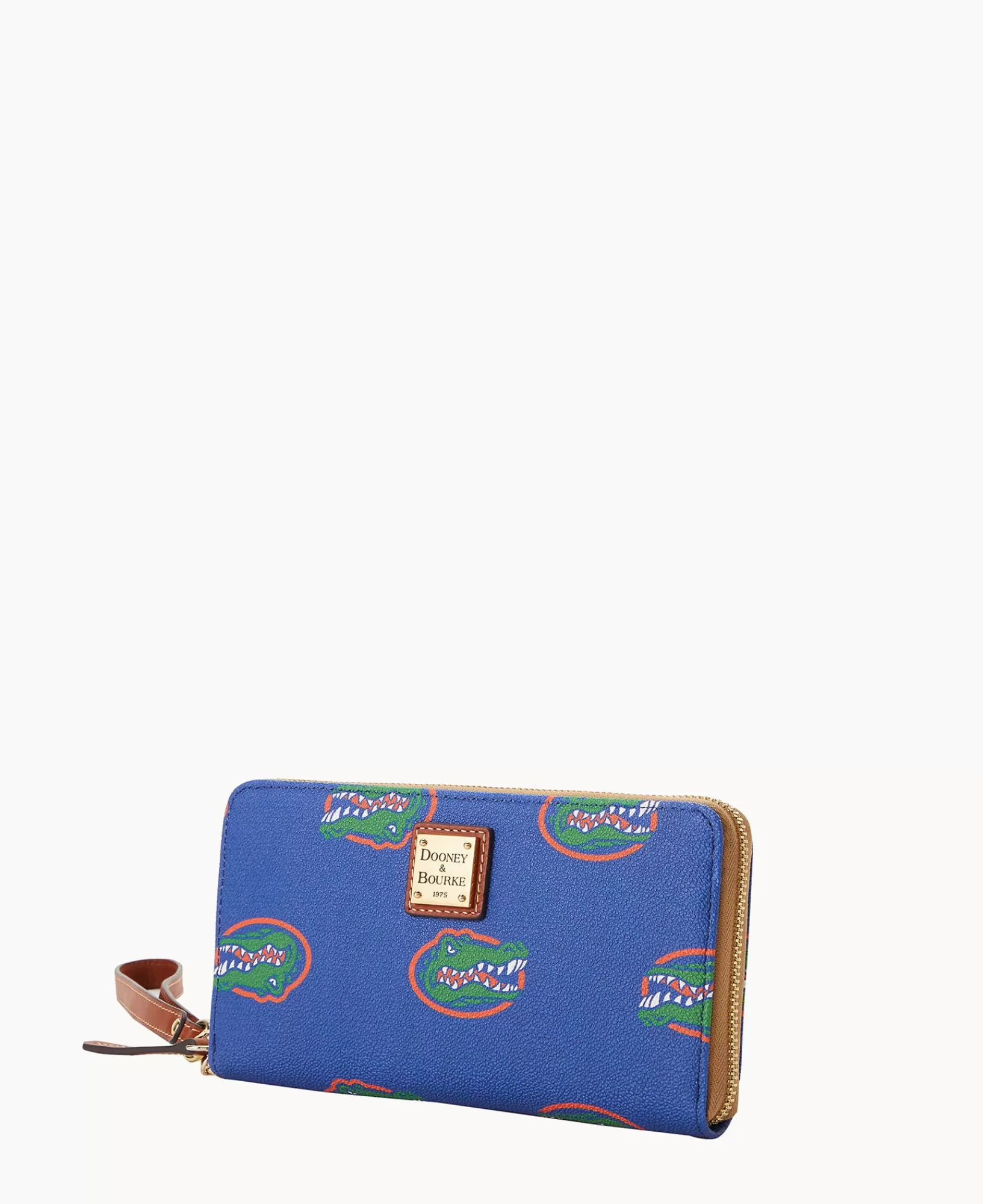 Wristlets | Wallets>Dooney & Bourke Collegiate University of Florida Large Zip Around Wristlet Blue