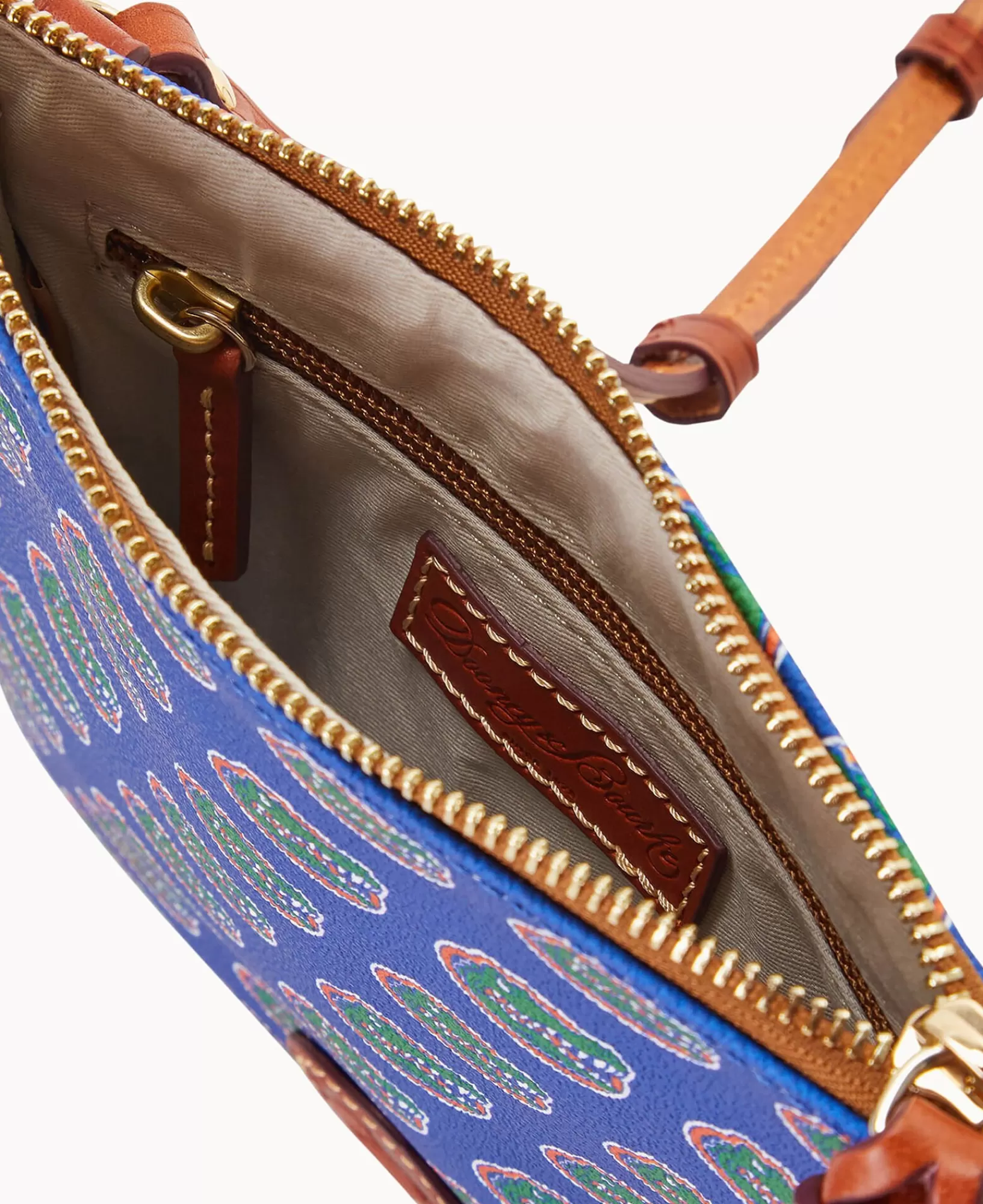 Shoulder Bags | Crossbodies>Dooney & Bourke Collegiate University of Florida North South Top Zip Crossbody Blue