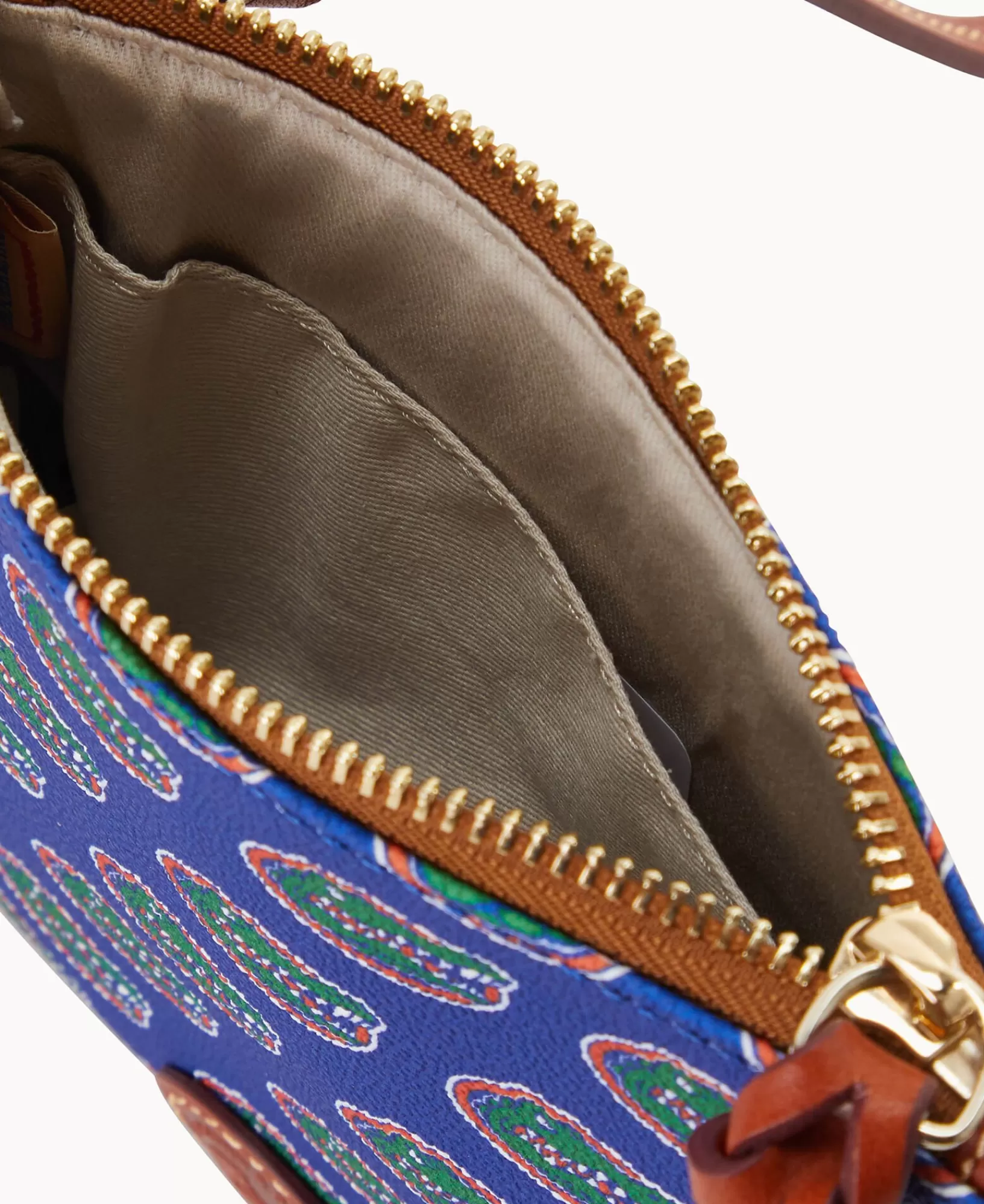 Shoulder Bags | Crossbodies>Dooney & Bourke Collegiate University of Florida Small North South Top Zip Crossbody Blue