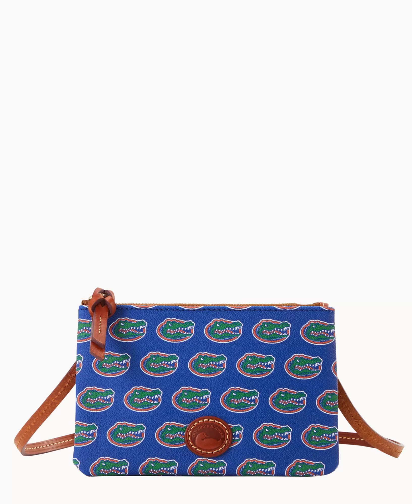 Shoulder Bags | Crossbodies>Dooney & Bourke Collegiate University of Florida Top Zip Crossbody Blue