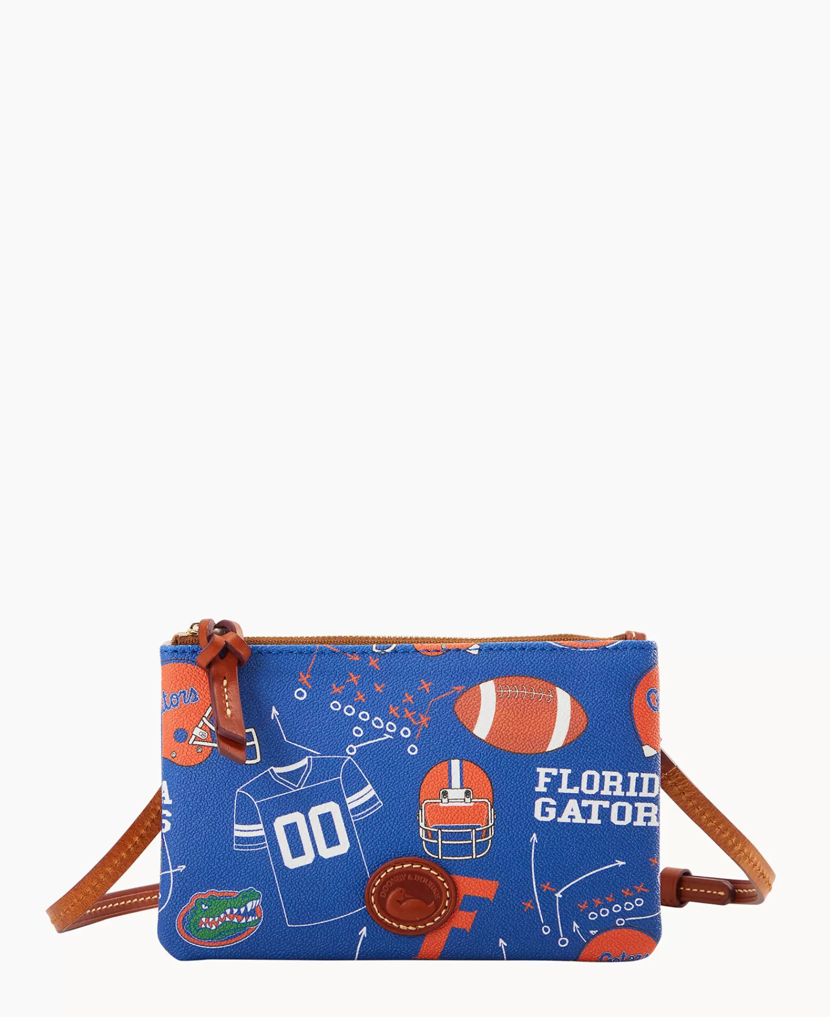 Shoulder Bags | Crossbodies>Dooney & Bourke Collegiate University of Florida Top Zip Crossbody Blue